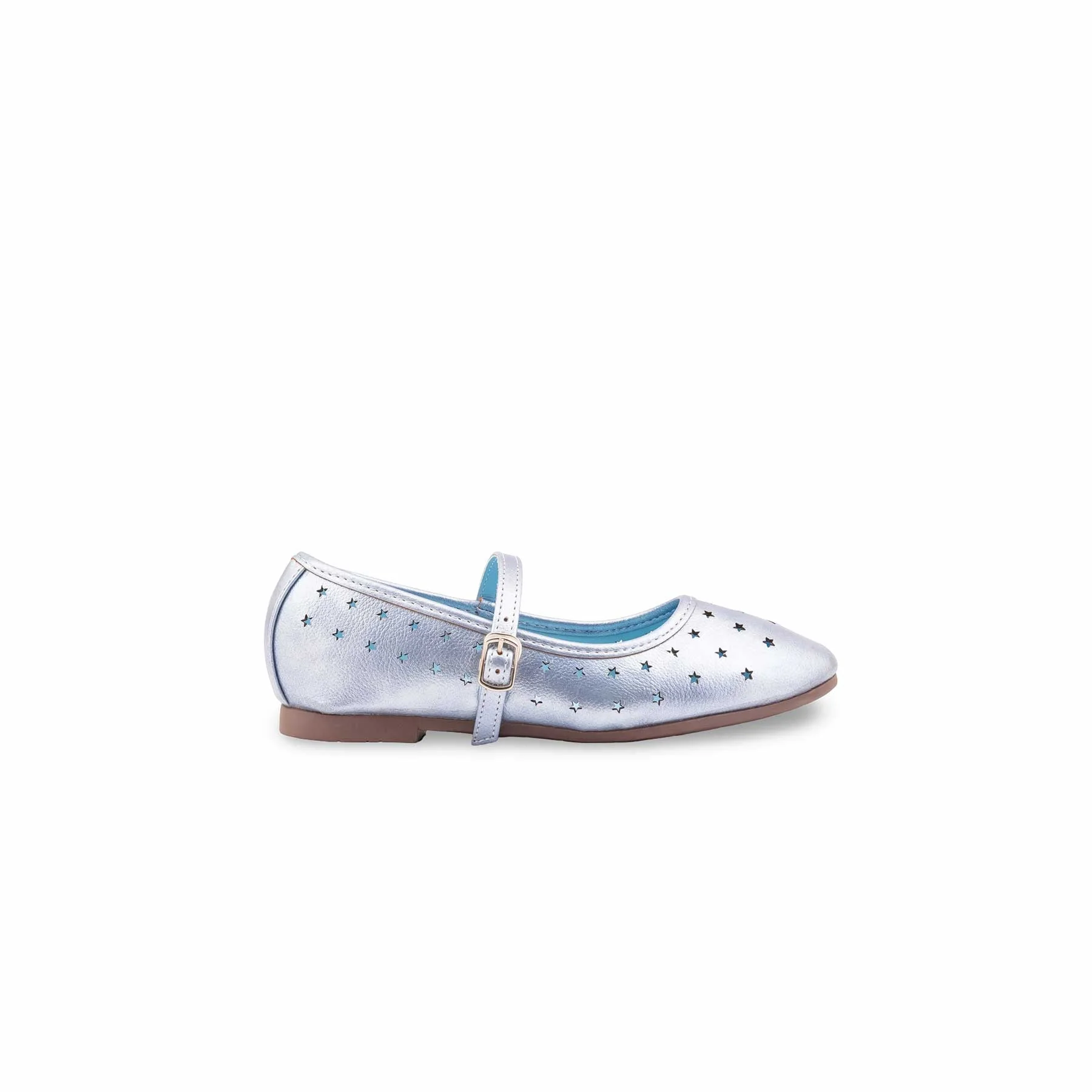 Girls Sky Blue Casual Pumps KD2640 - Image 2