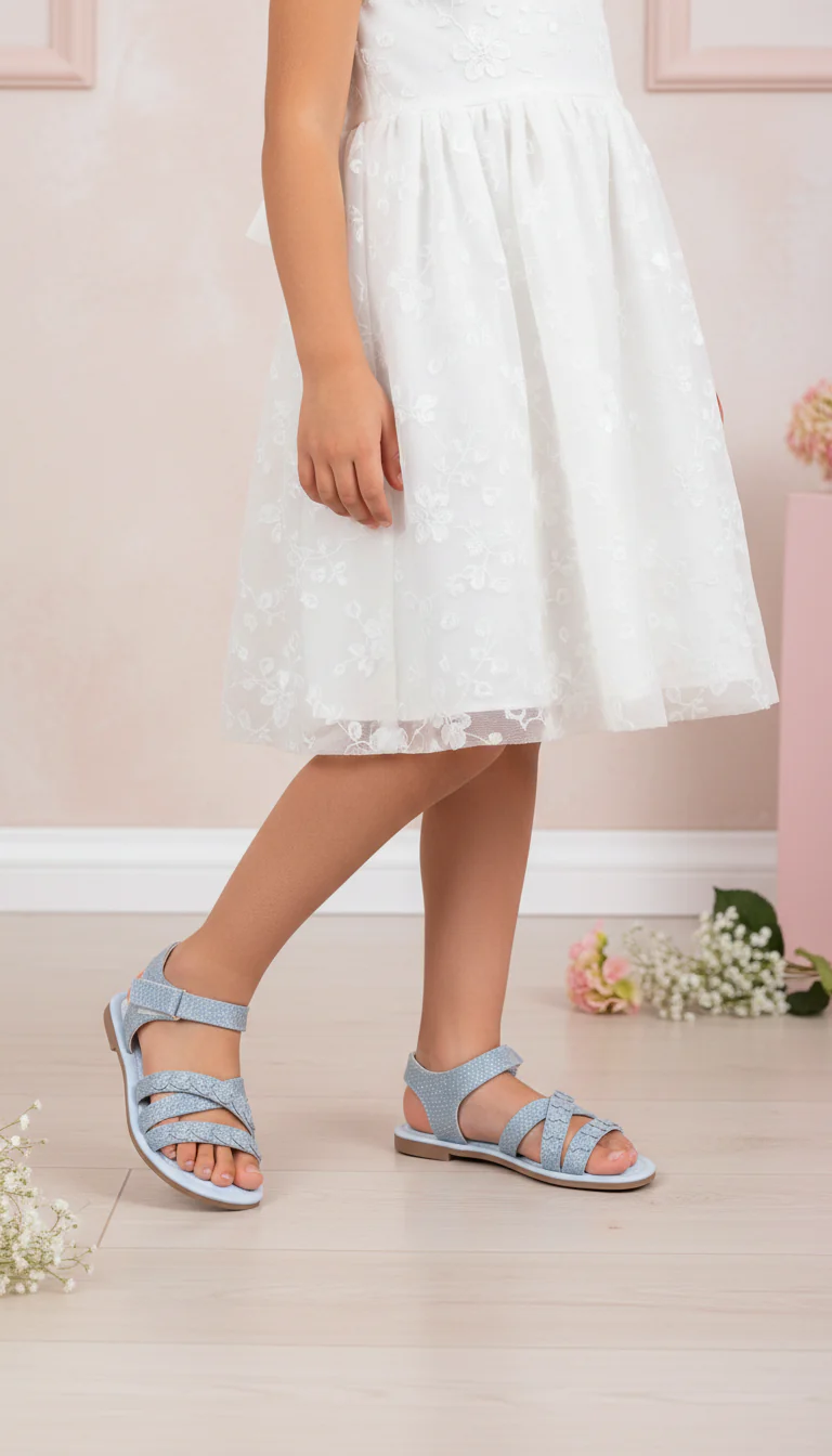 Girls Sky Blue Casual Sandal KD5783