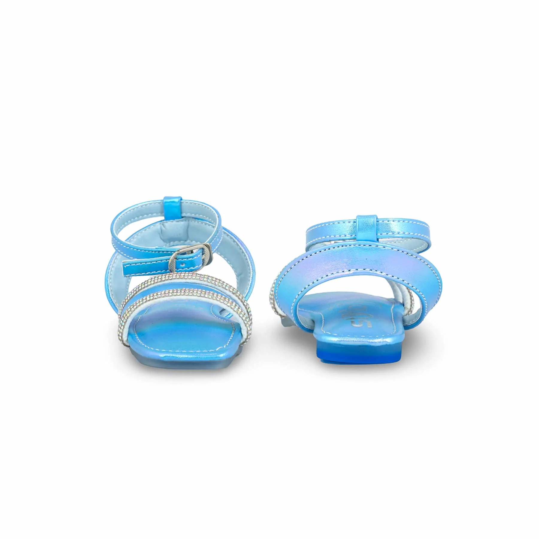 Girls Sky Blue Fancy Sandal KD9897 - Image 4