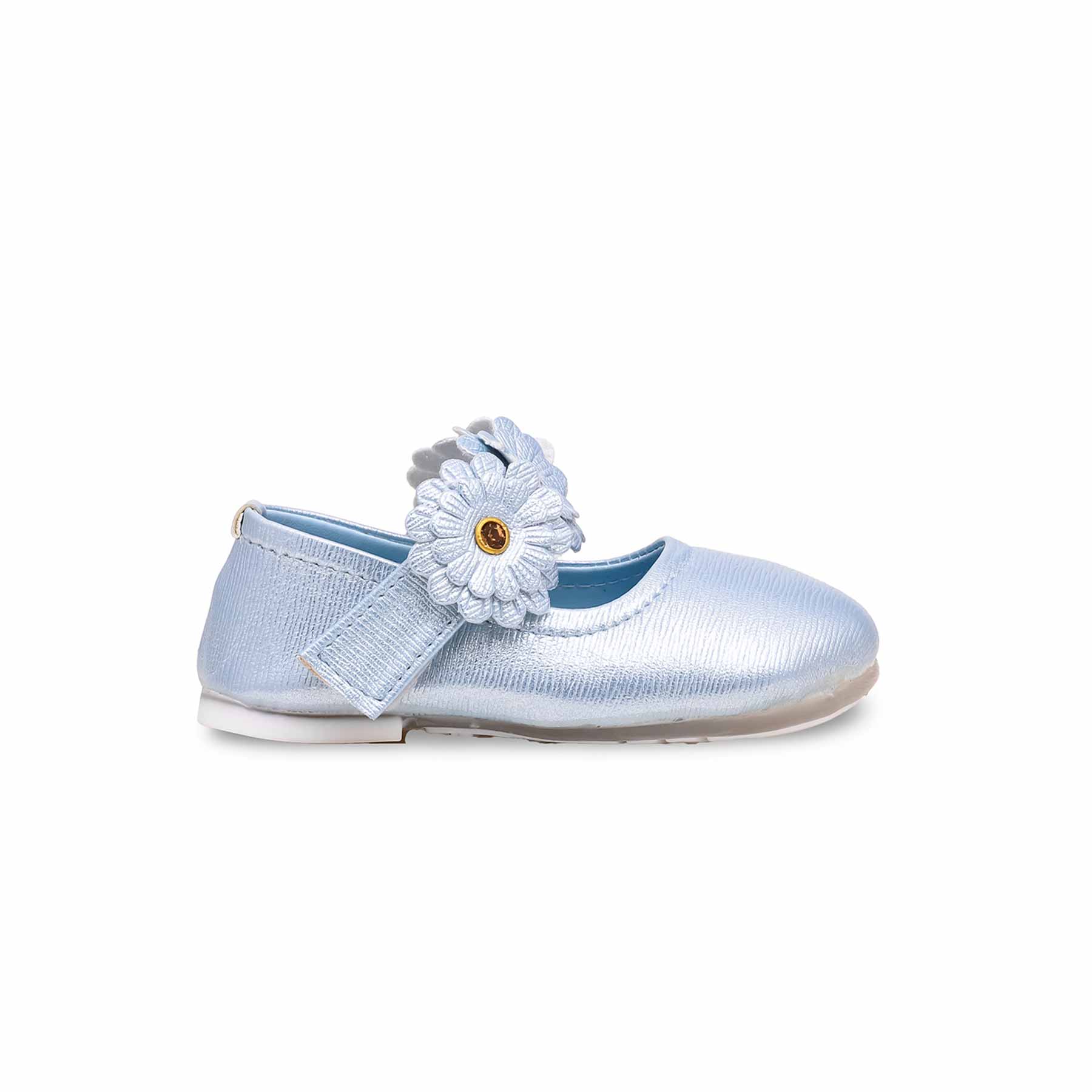 Girls Sky Blue Formal Pumps KD0894 - Image 2