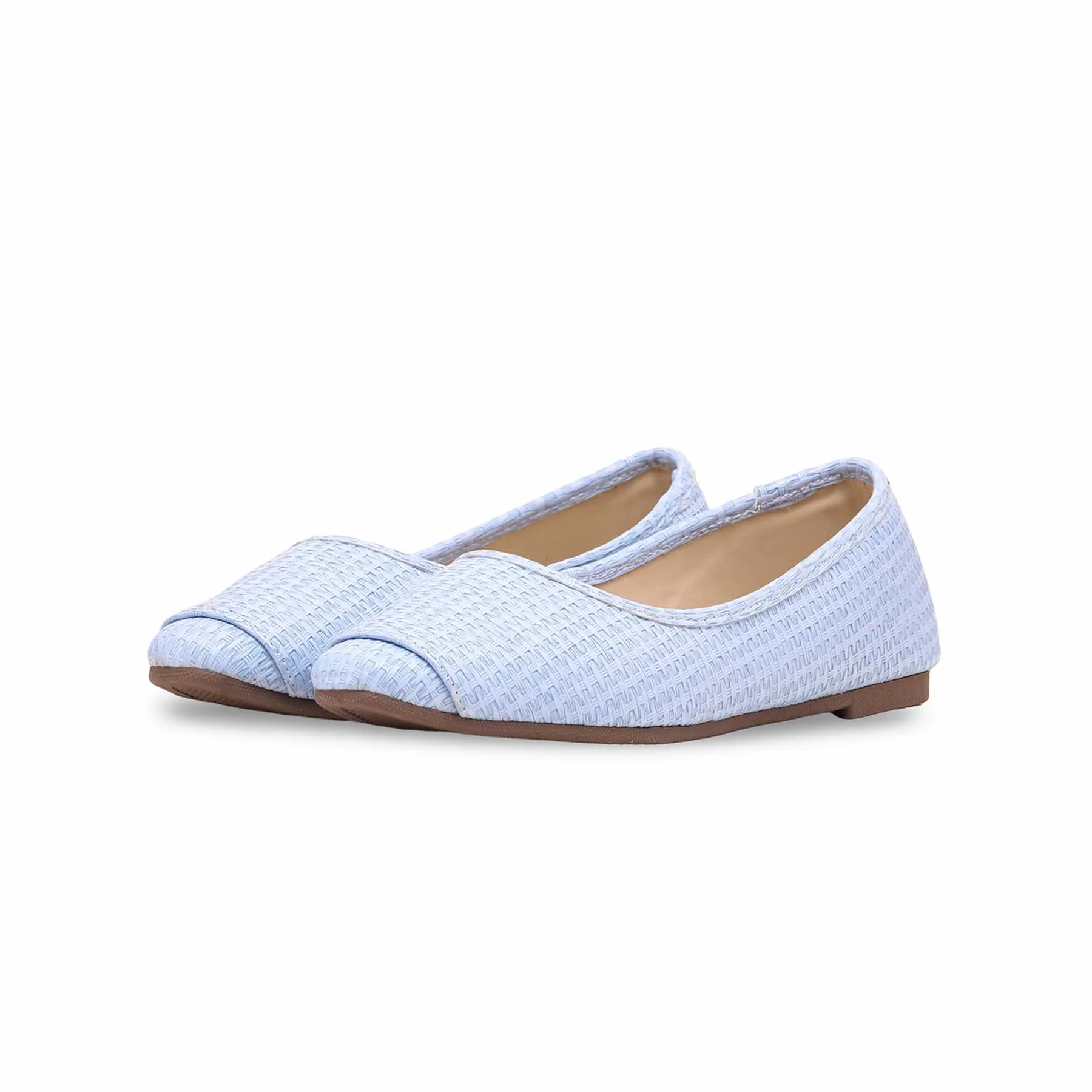 Girls Sky Blue Formal Pumps KD2305 - Image 2