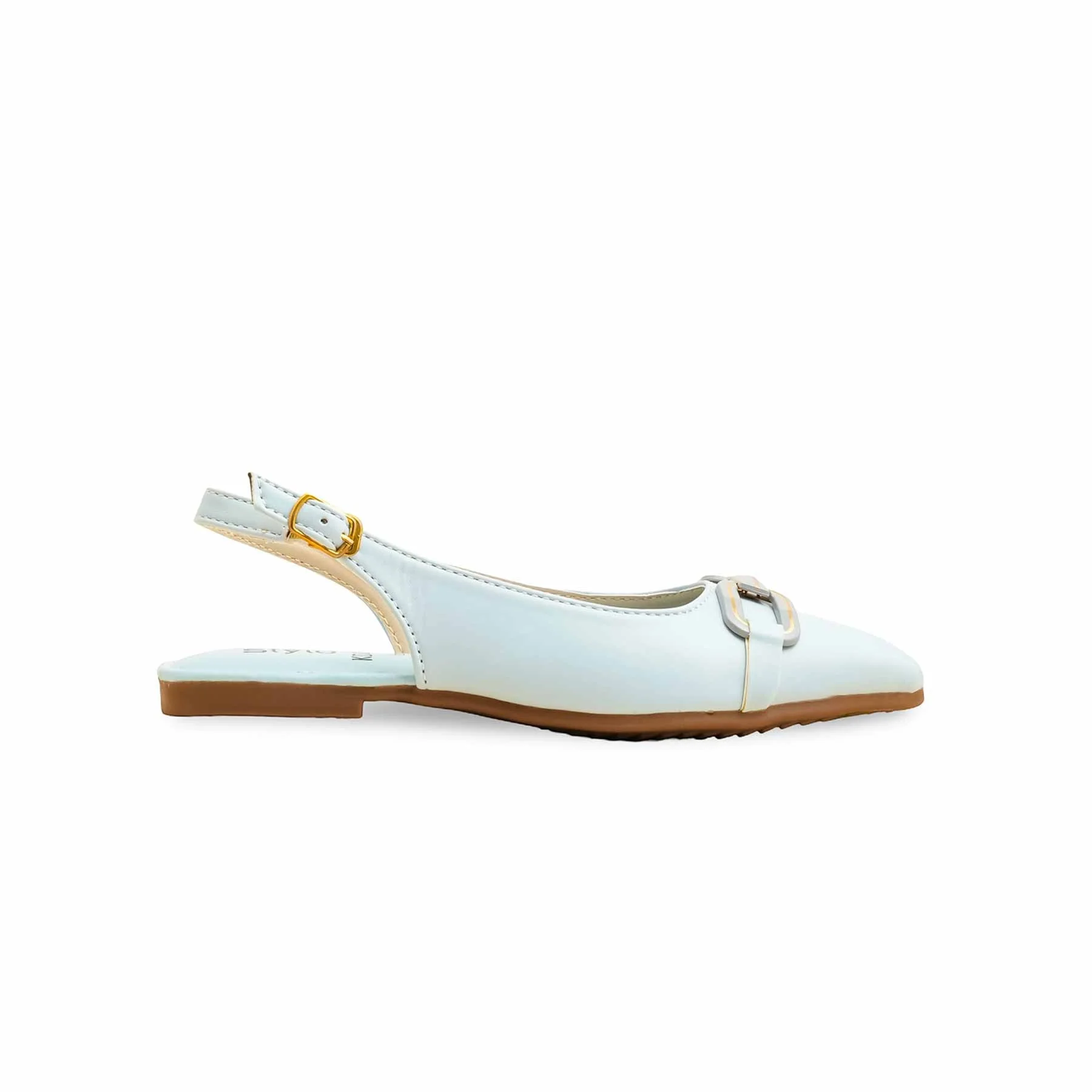 Girls Sky Blue Formal Pumps KD2542 - Image 2