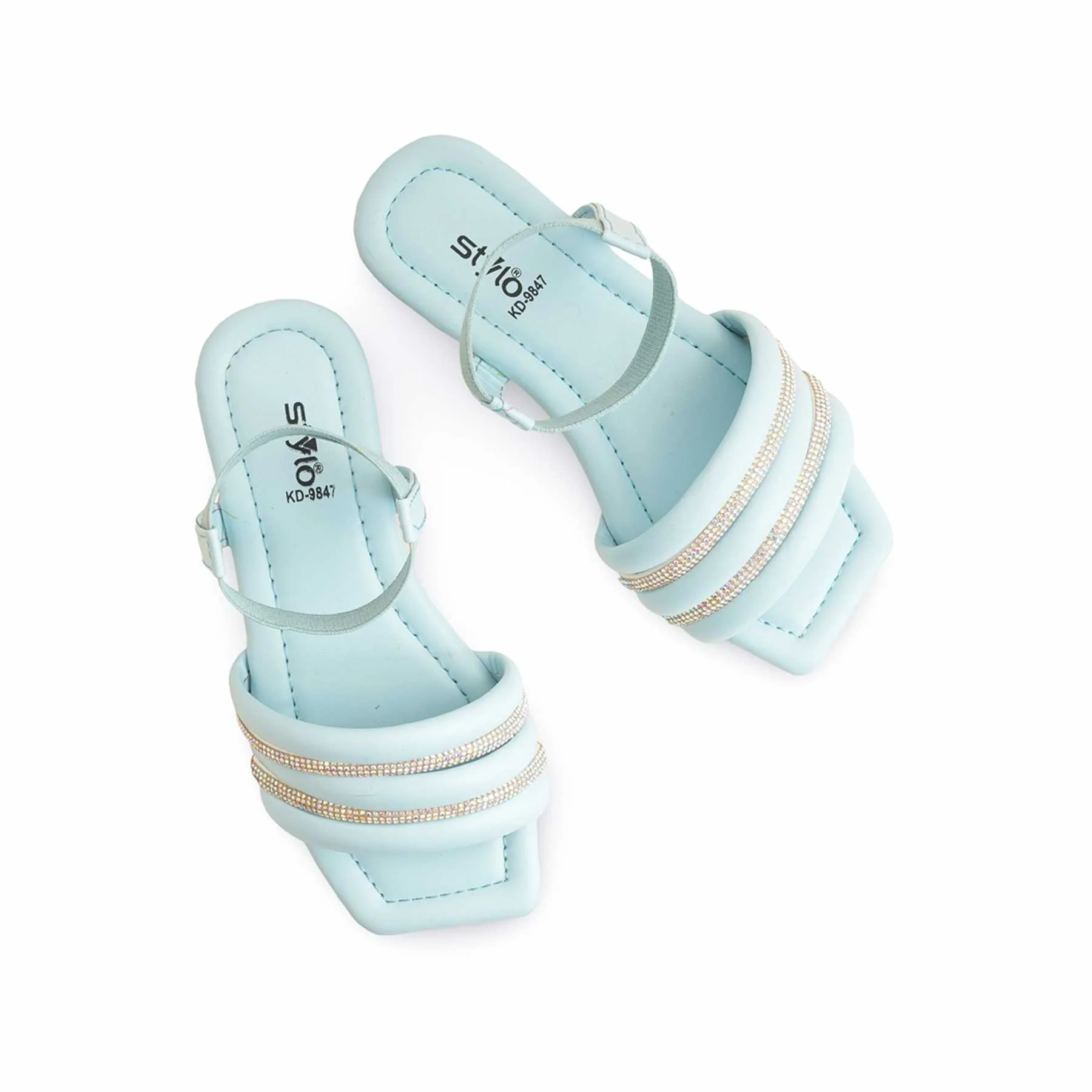 Girls Sky Blue Formal Sandal KD9847 - Image 5
