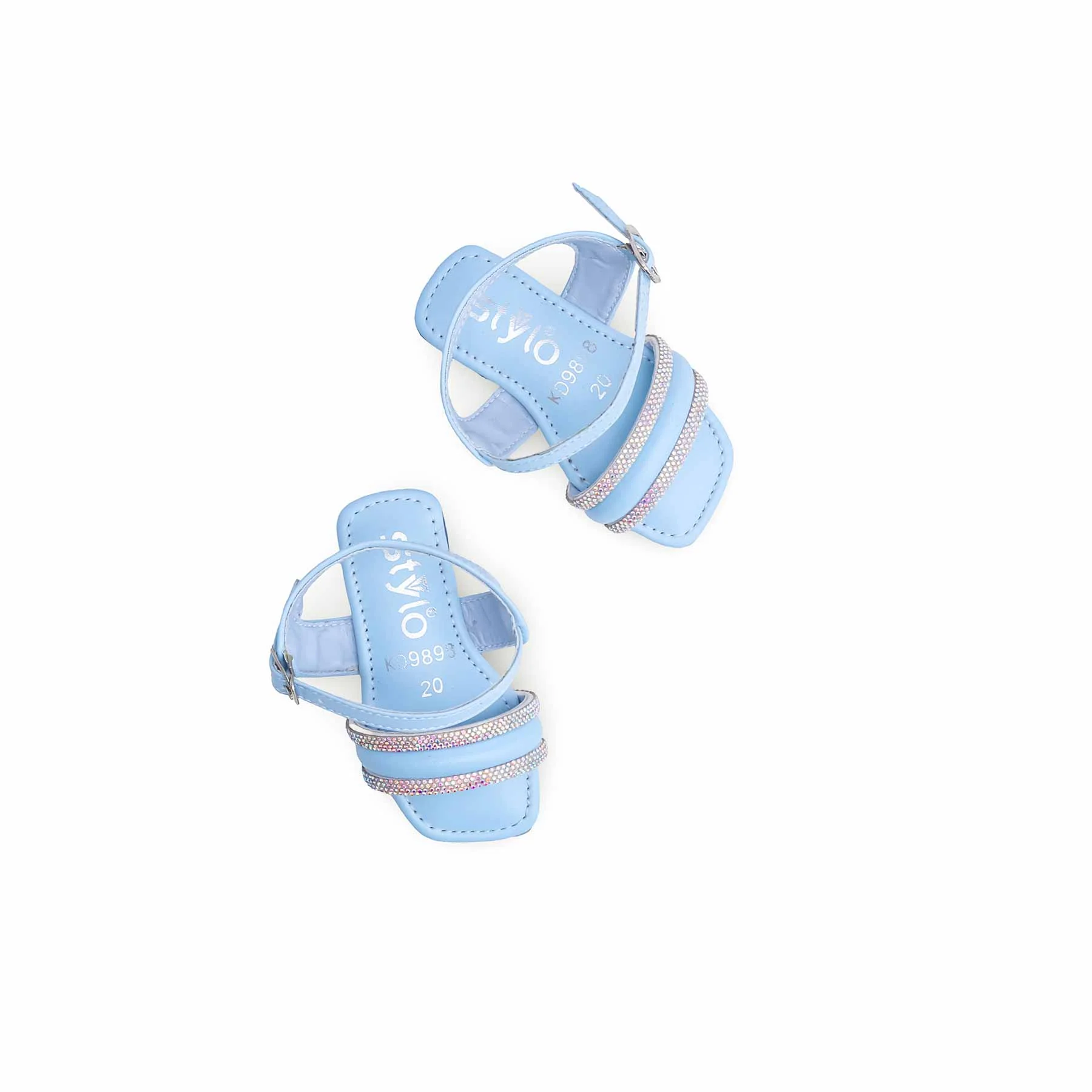 Girls Sky Blue Formal Sandal KD9898 - Image 5