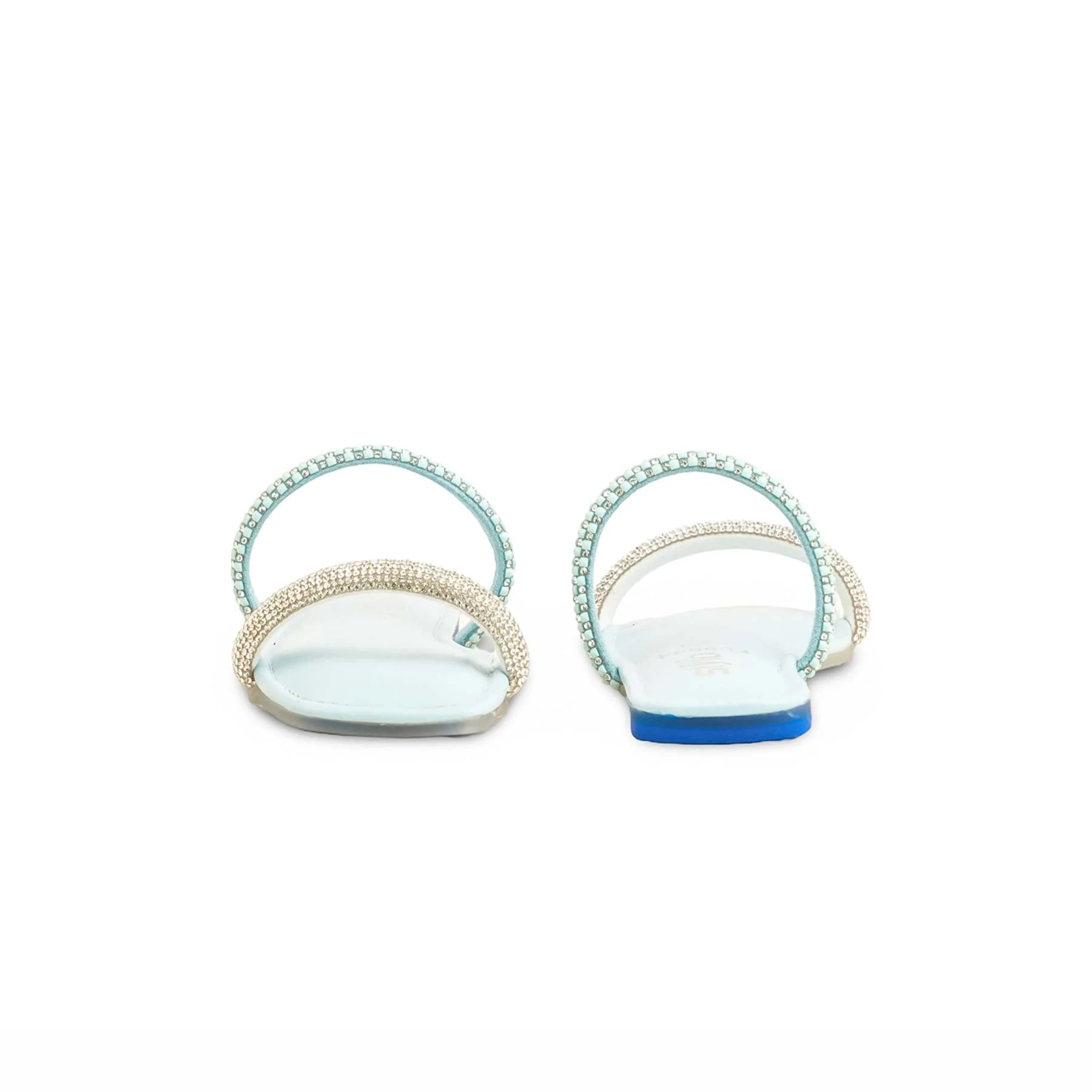 Girls Sky Blue Formal Slipper KD5604 - Image 4