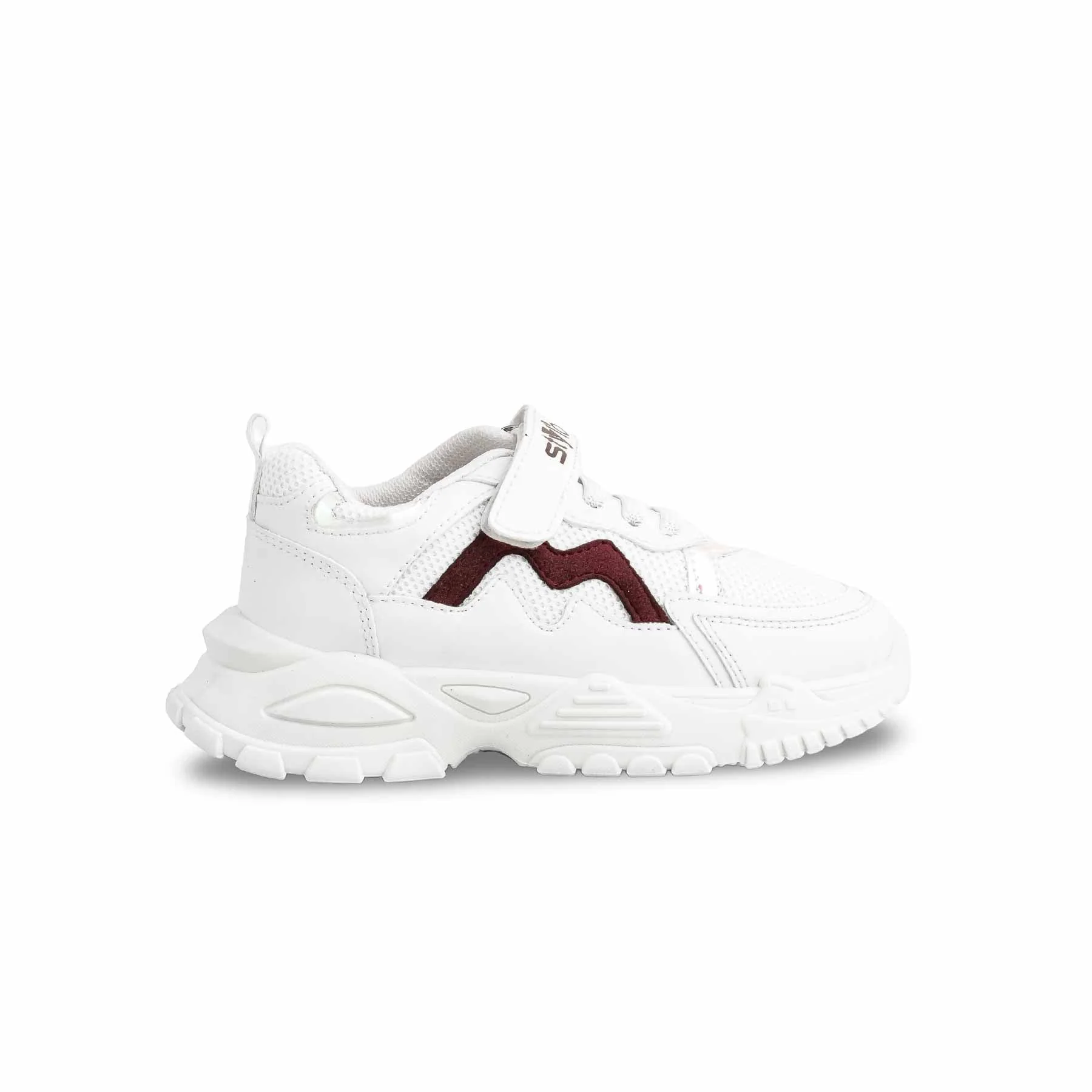 Girls White Casual Jogger KD1909 - Image 2