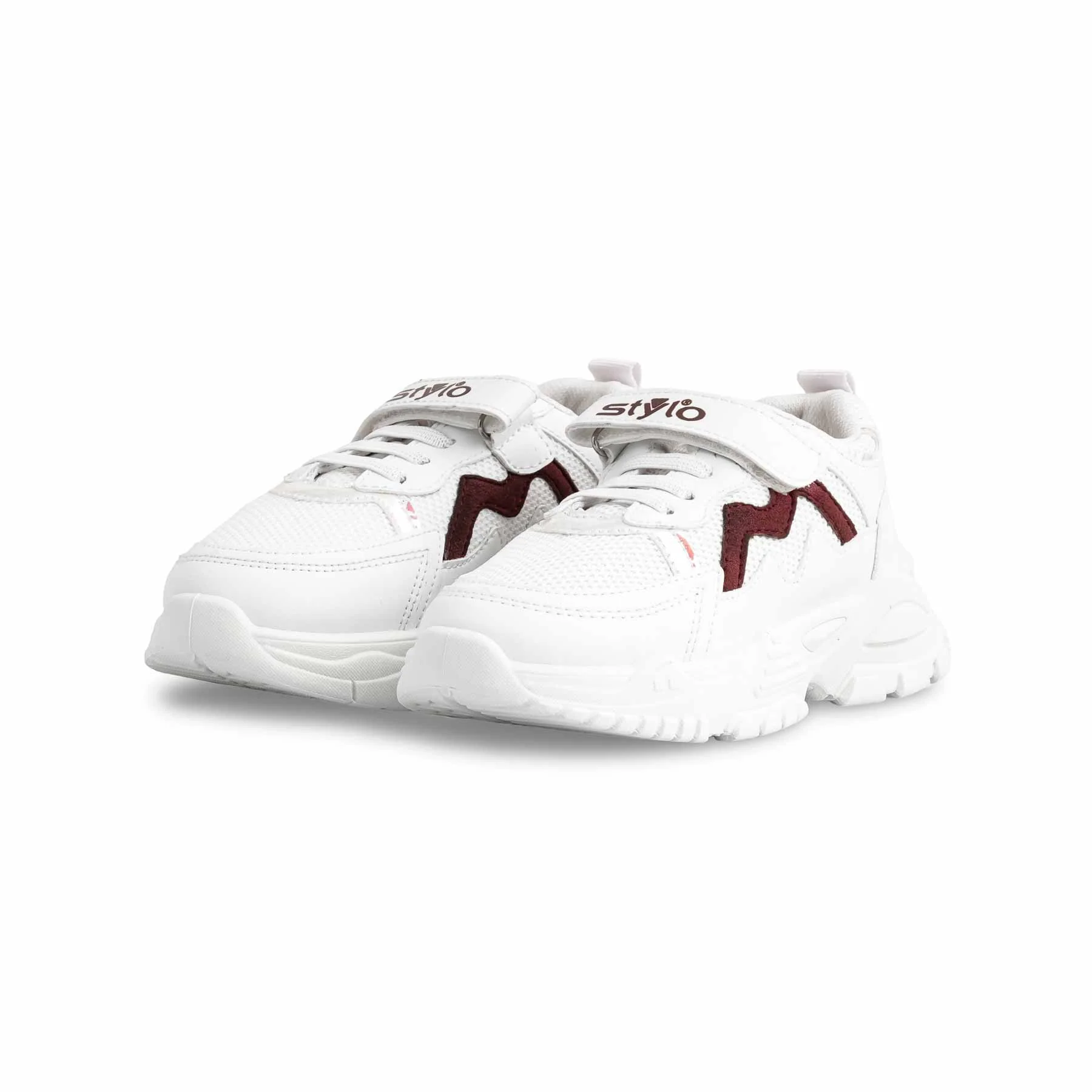 Girls White Casual Jogger KD1909 - Image 3