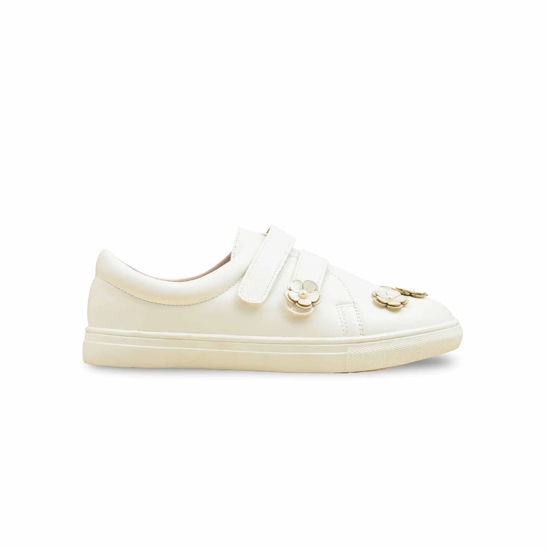 Girls White Casual Jogger KD1925 - Image 2