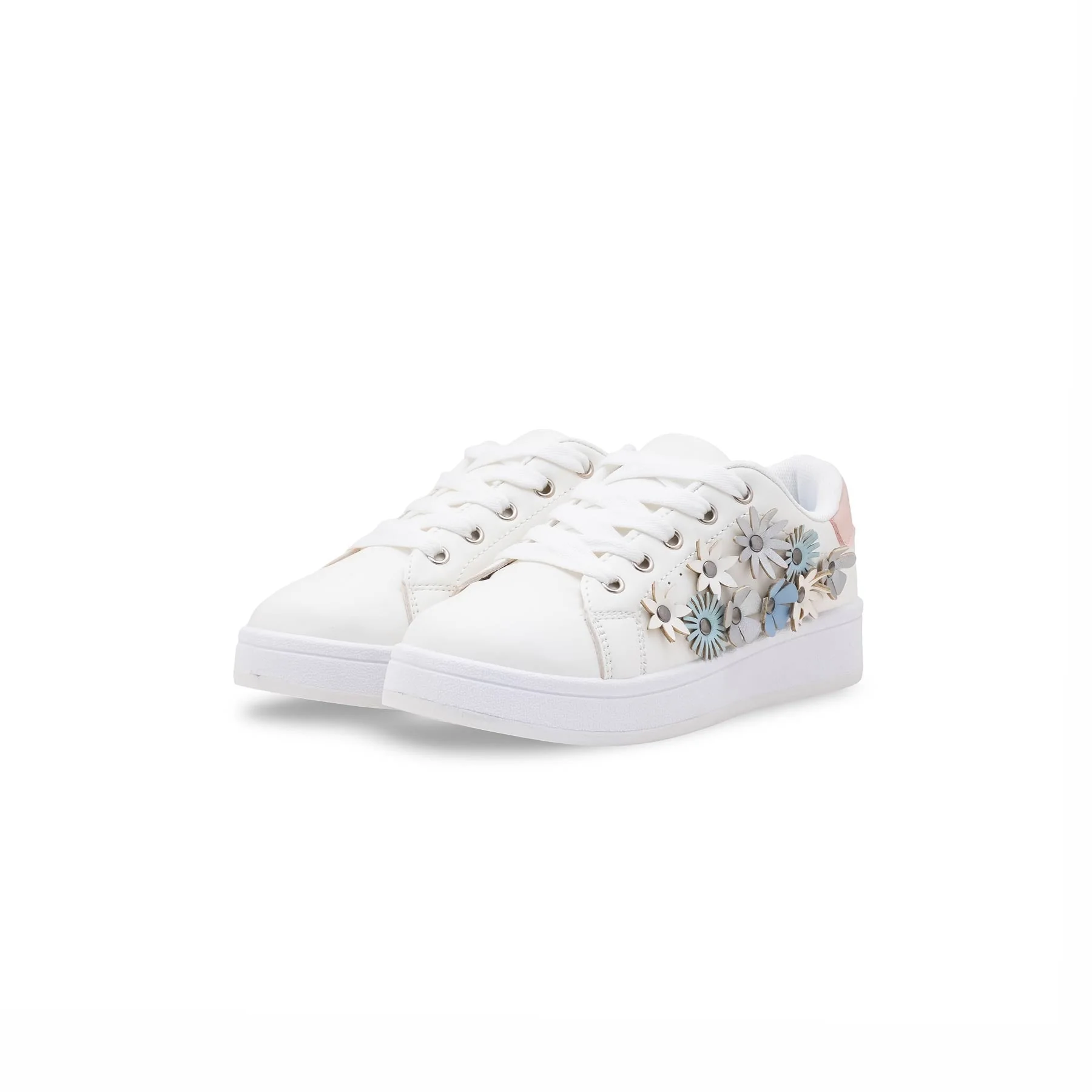 Girls White Casual Jogger KD1950 - Image 3