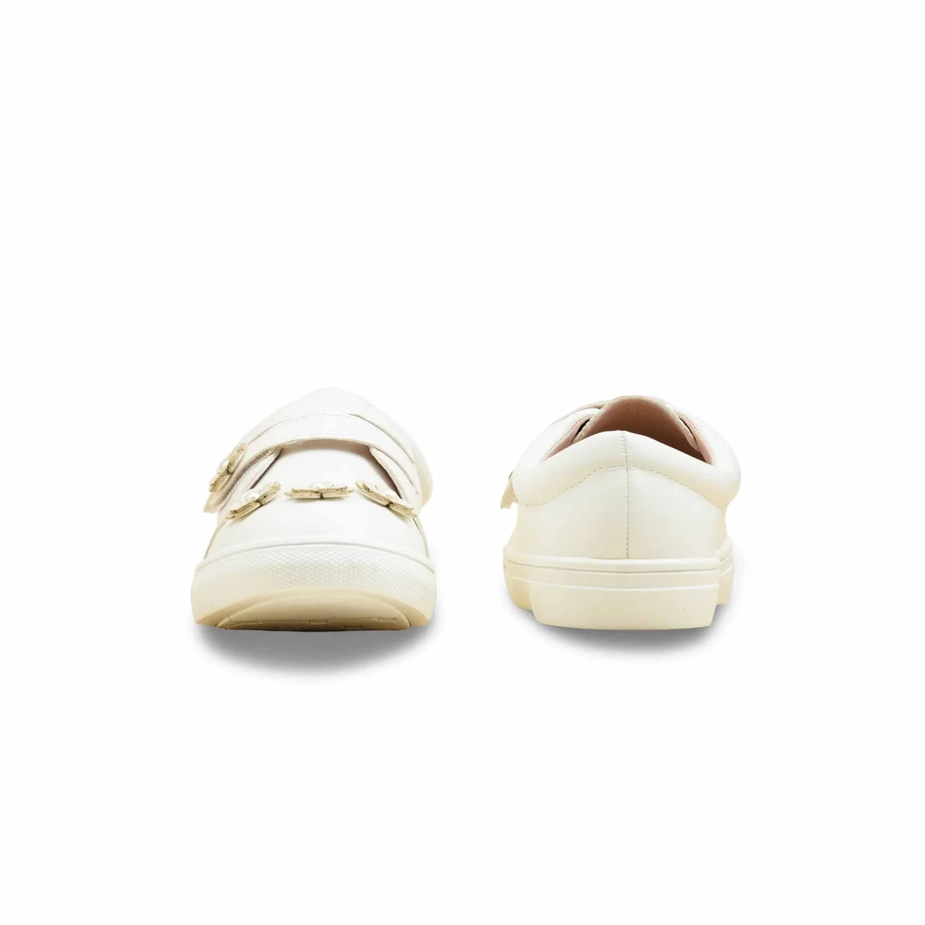 Girls White Casual Jogger KD1951 - Image 4