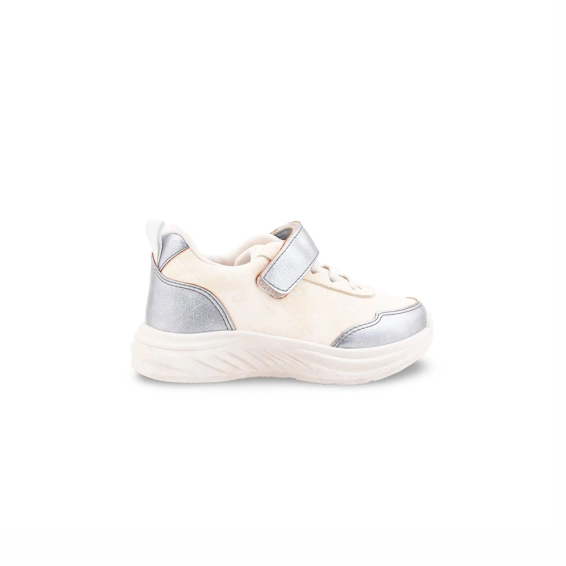 Girls White Casual Jogger KD8113 - Image 2