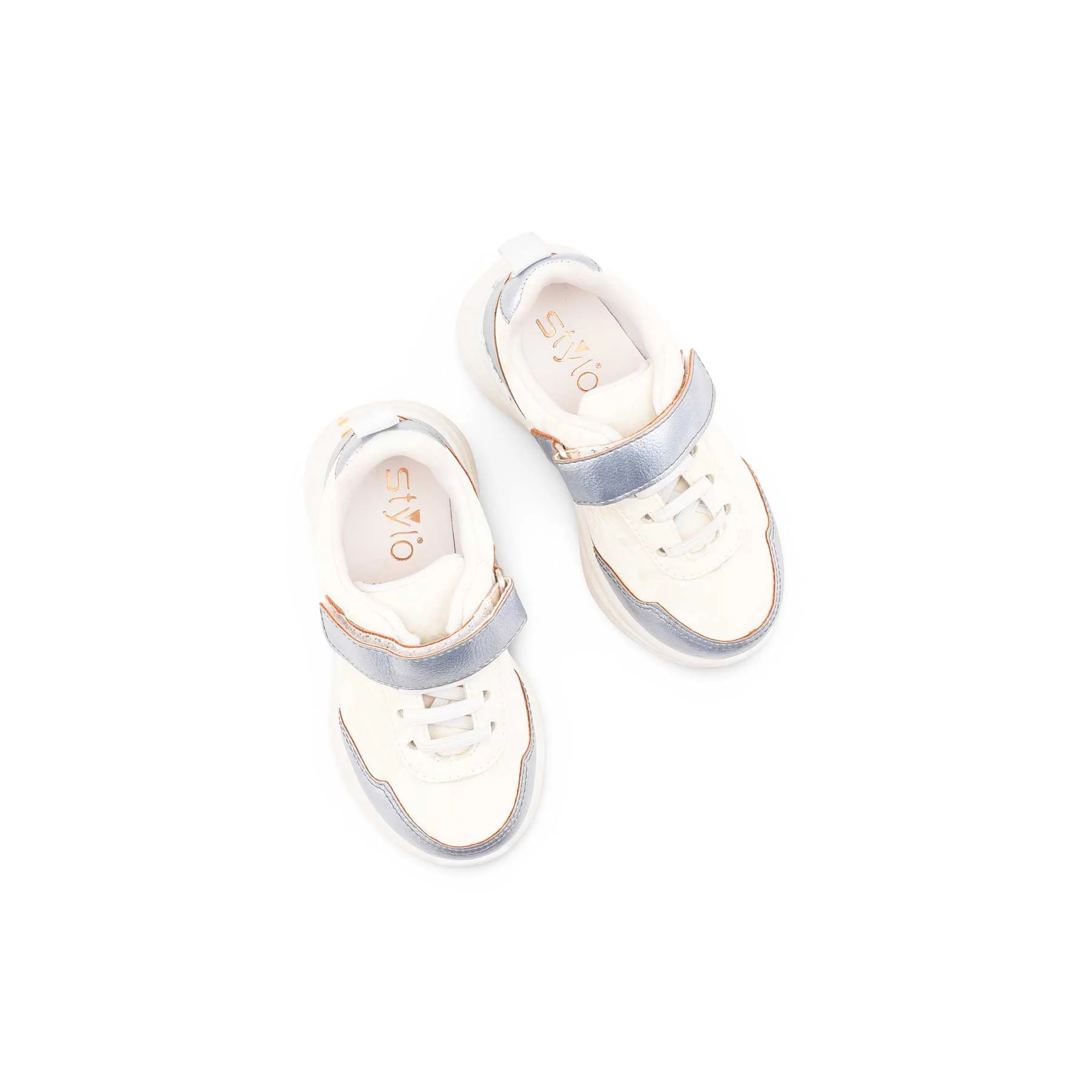 Girls White Casual Jogger KD8113 - Image 5