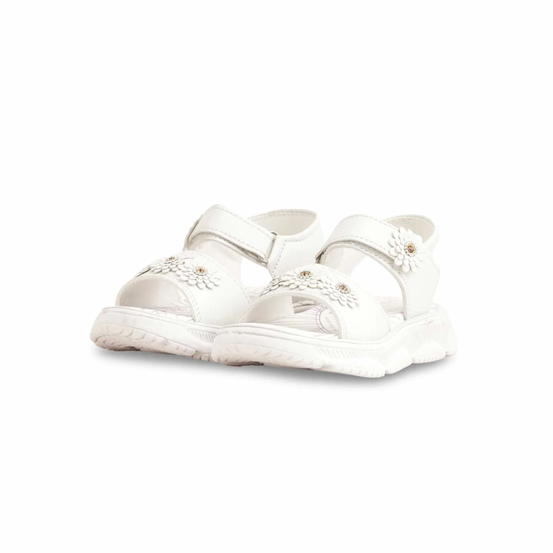 Girls White Casual Sandal KD5611 - Image 3