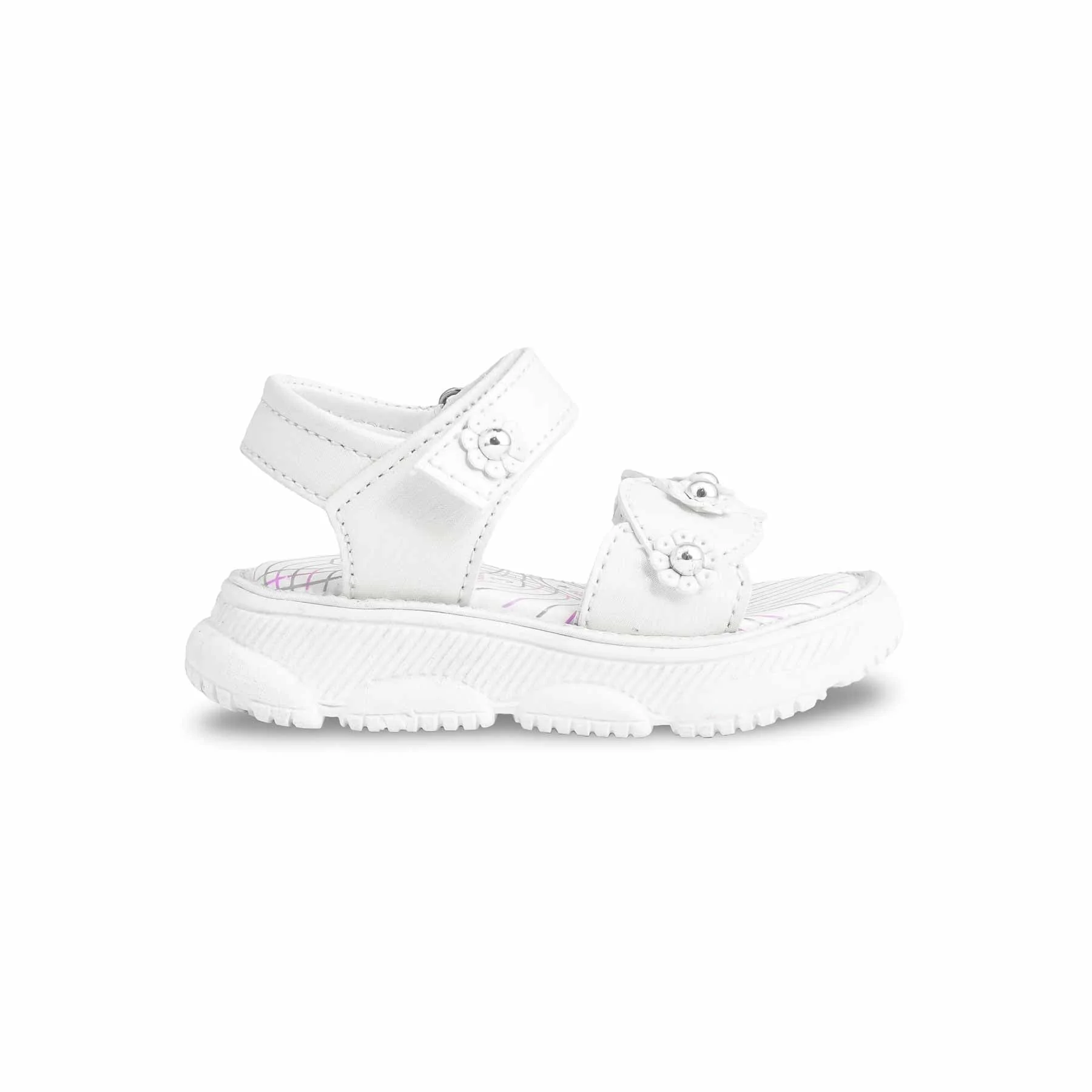Girls White Casual Sandal KD5614 - Image 2