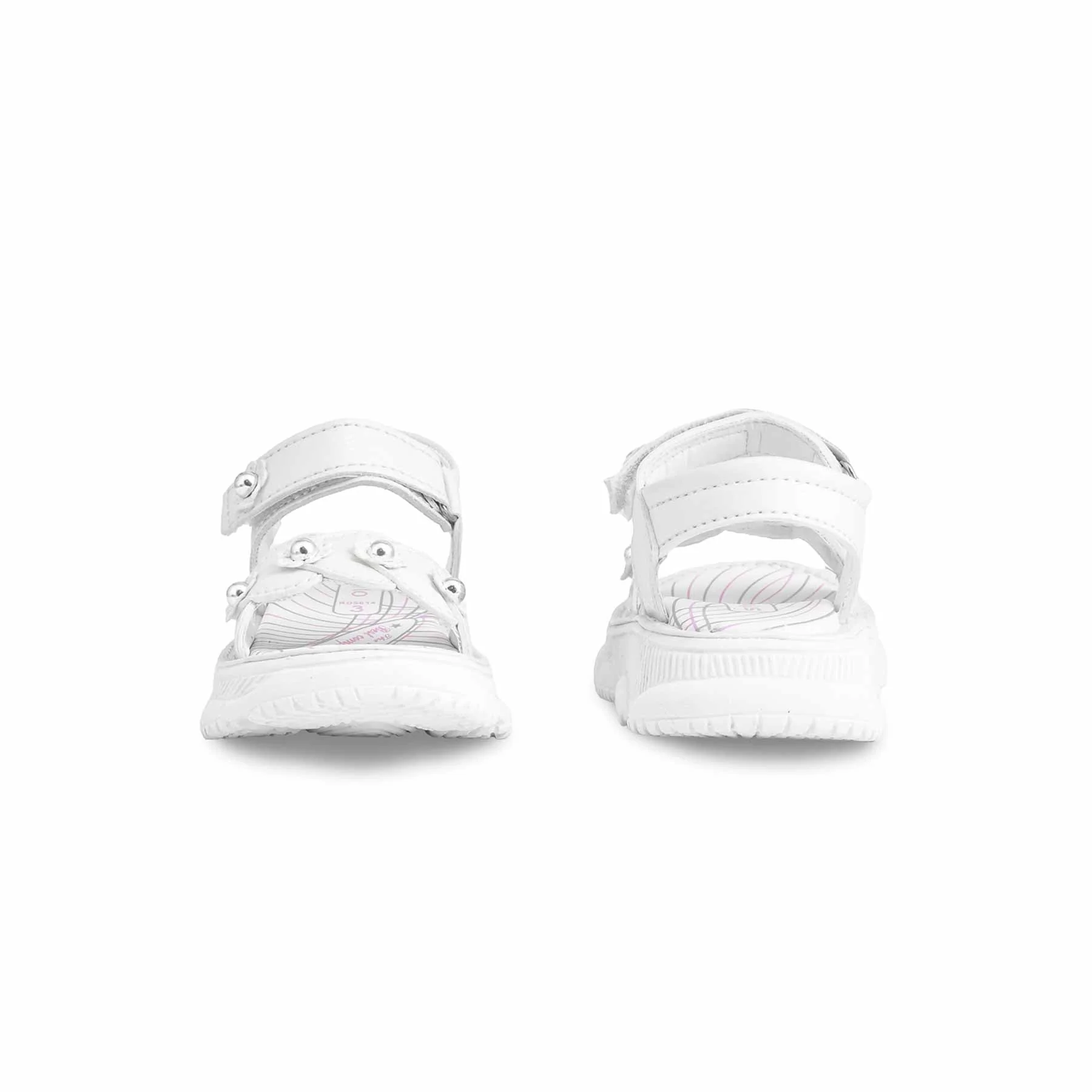 Girls White Casual Sandal KD5614 - Image 4