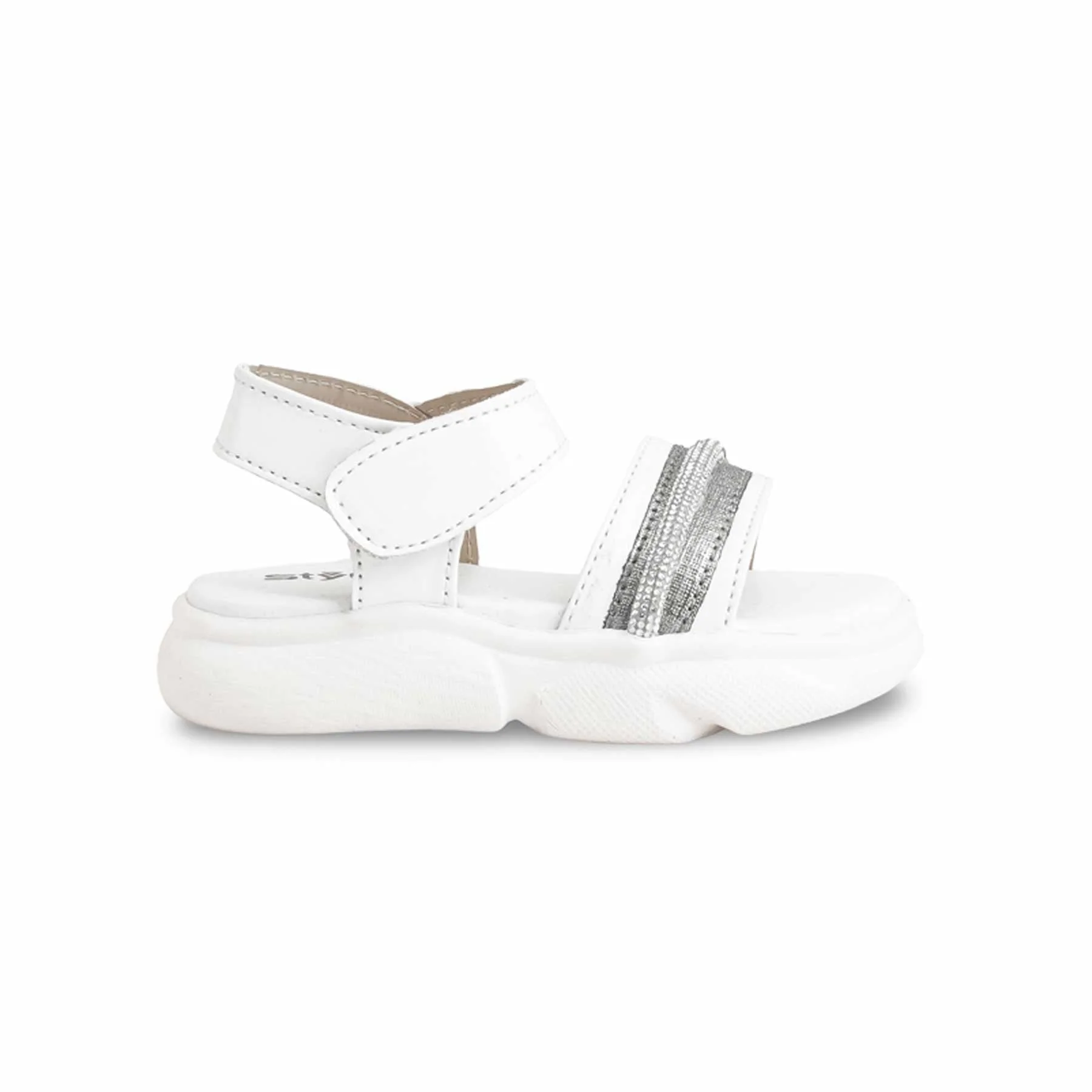 Girls White Casual Sandal KD9903 - Image 2