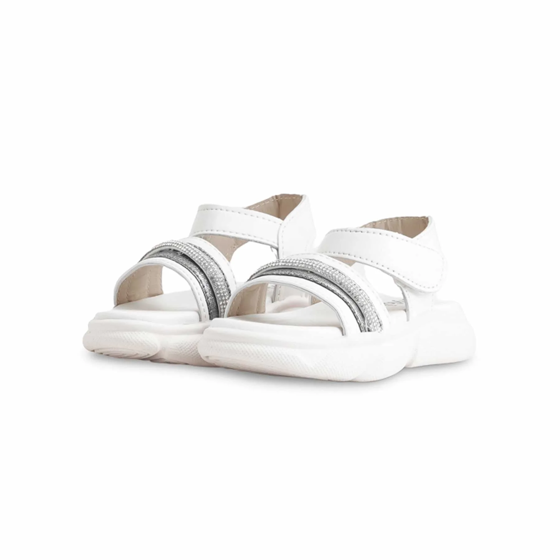 Girls White Casual Sandal KD9903 - Image 3