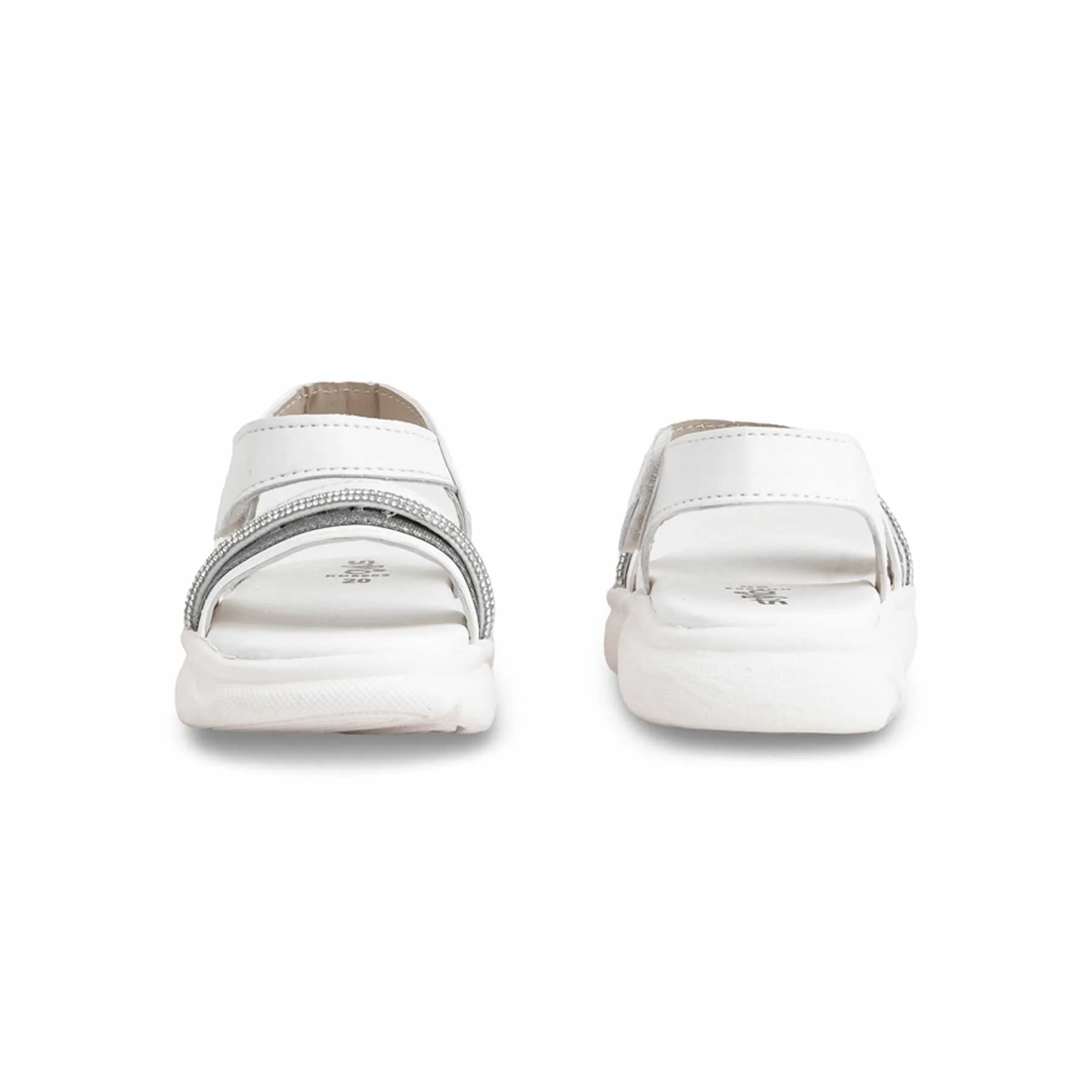 Girls White Casual Sandal KD9903 - Image 4