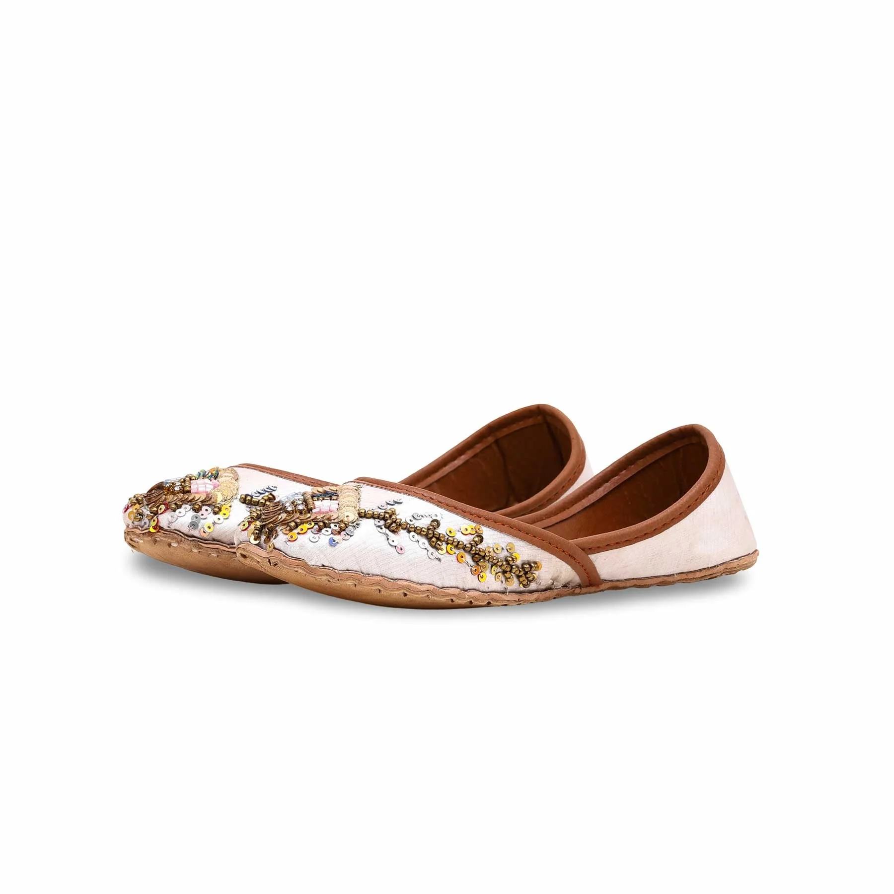 Girls White Fancy Khussa KD2246 - Image 3