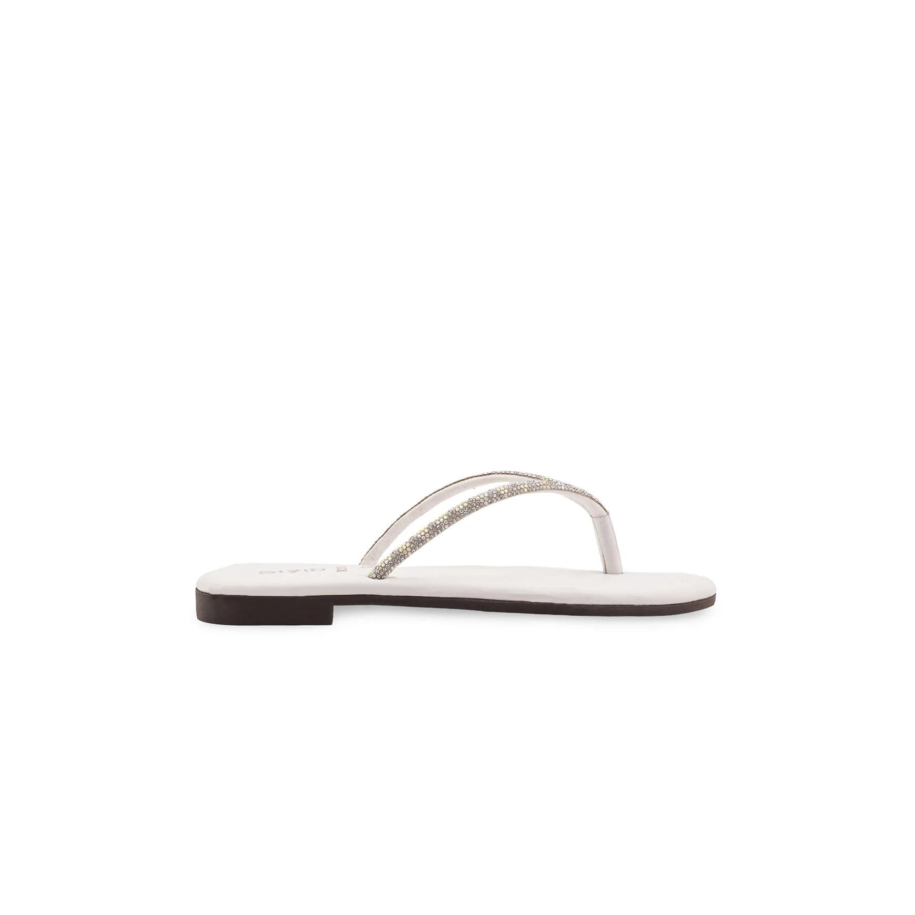 Girls White Fancy Slipper KD5911 - Image 2