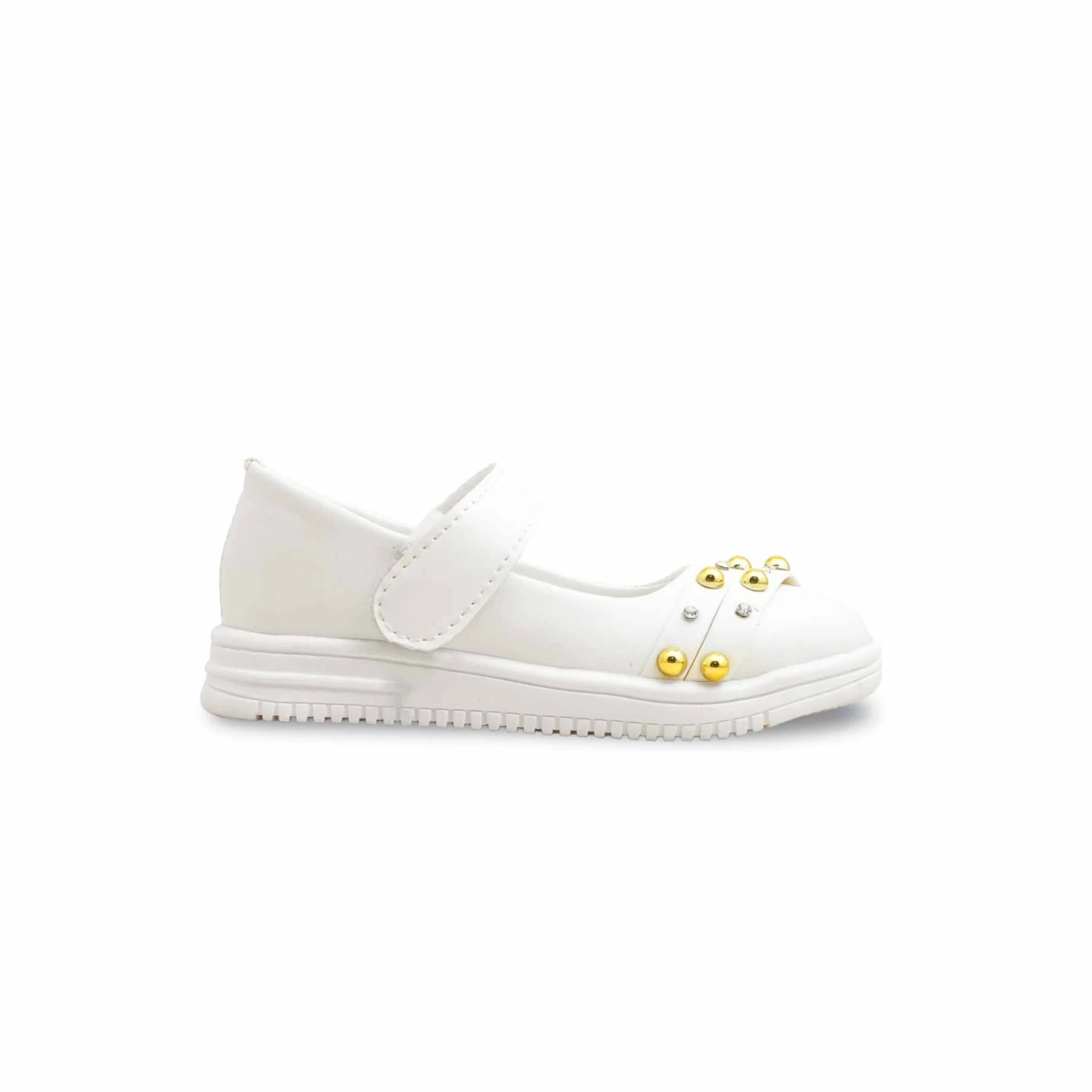 Girls White Formal Pumps KD2585 - Image 2
