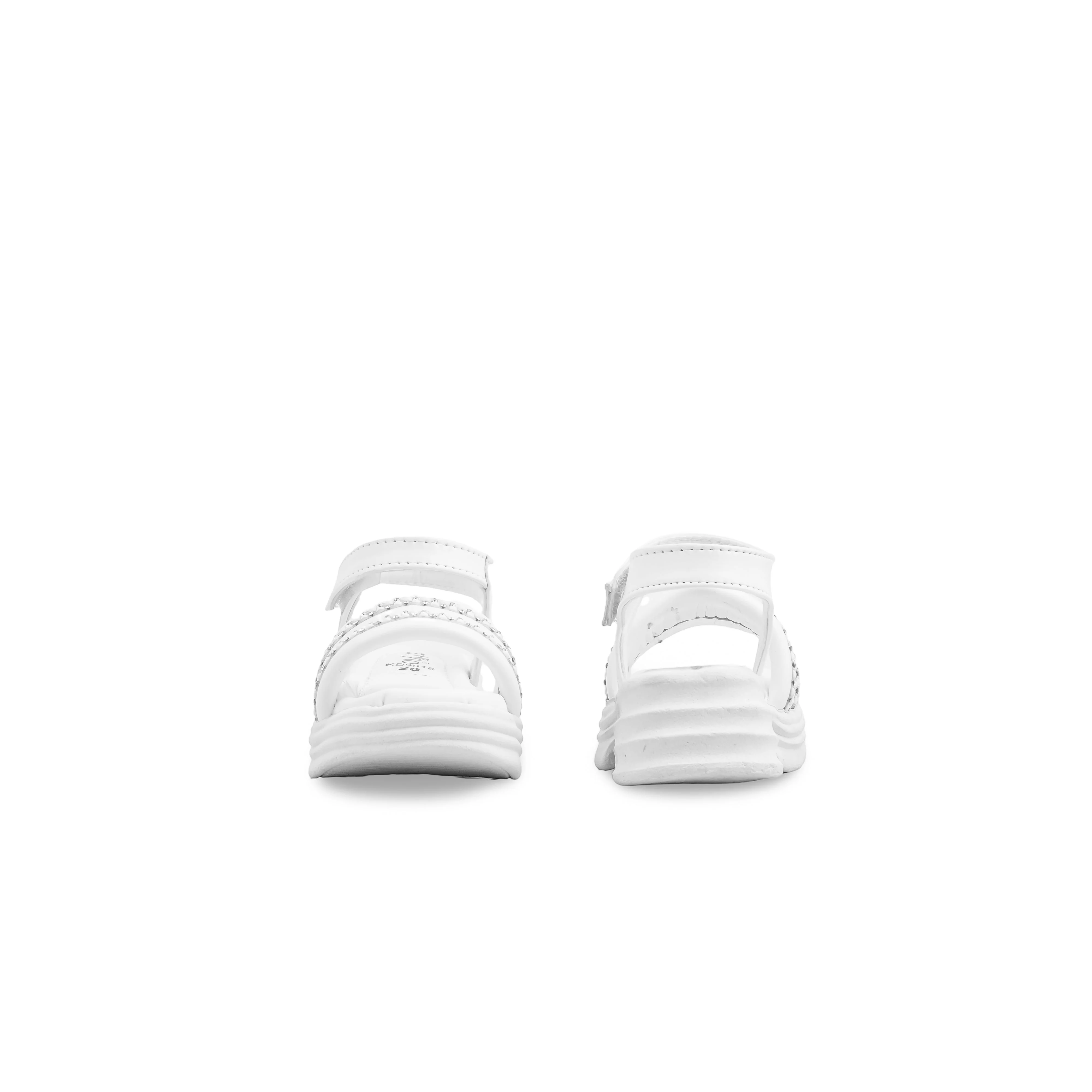 Girls White Formal Sandal KD9918 - Image 4