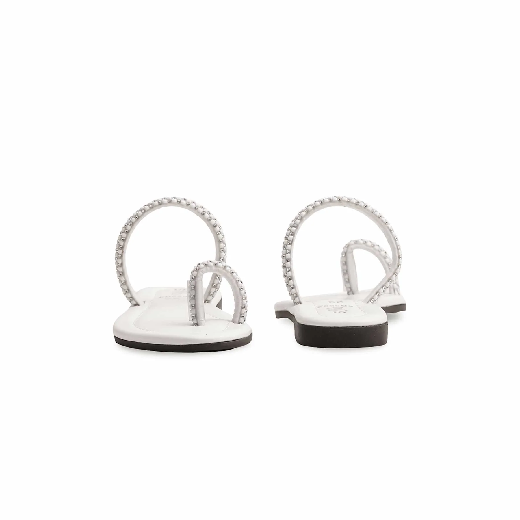 Girls White Formal Slipper KD5592 - Image 3