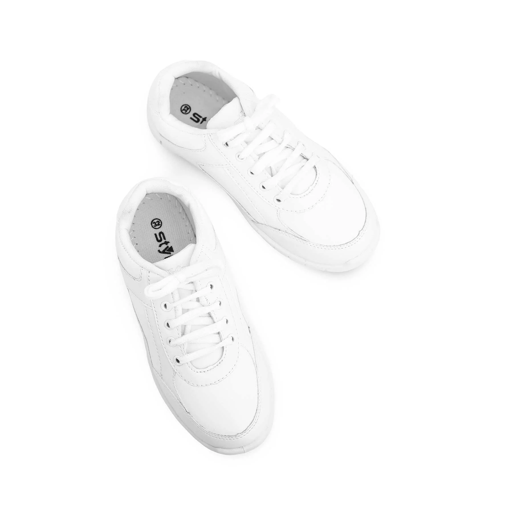 Girls White Sports School Shoes SK0057 - Image 5