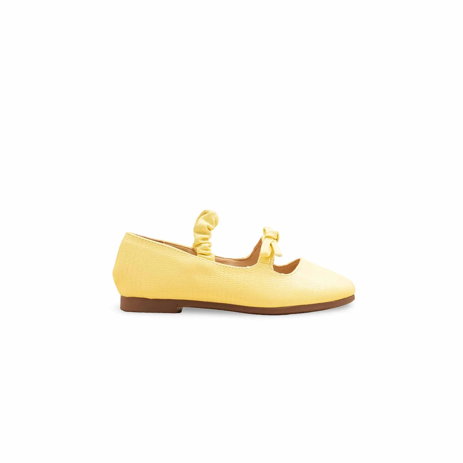 Girls Yellow Casual Pumps KD2641 - Image 2