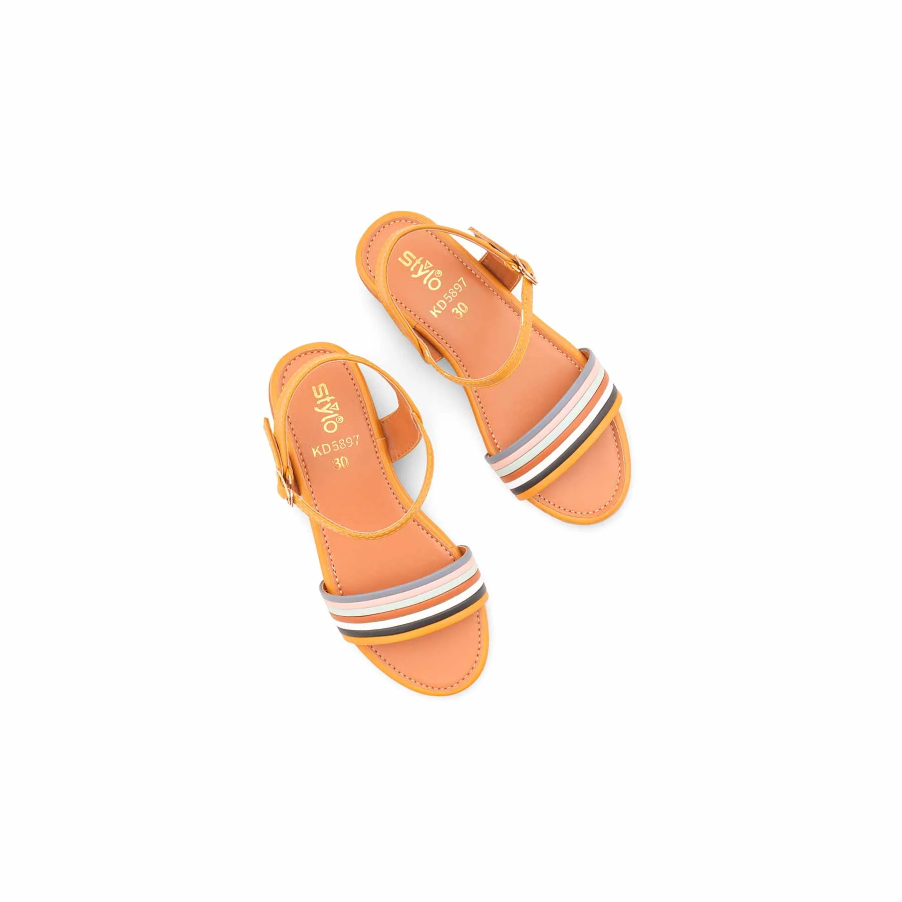 Girls Yellow Casual Sandal KD5897 - Image 5