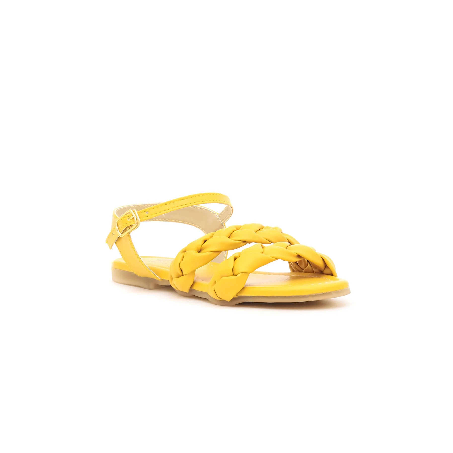 Girls Yellow Casual Sandal KD7510