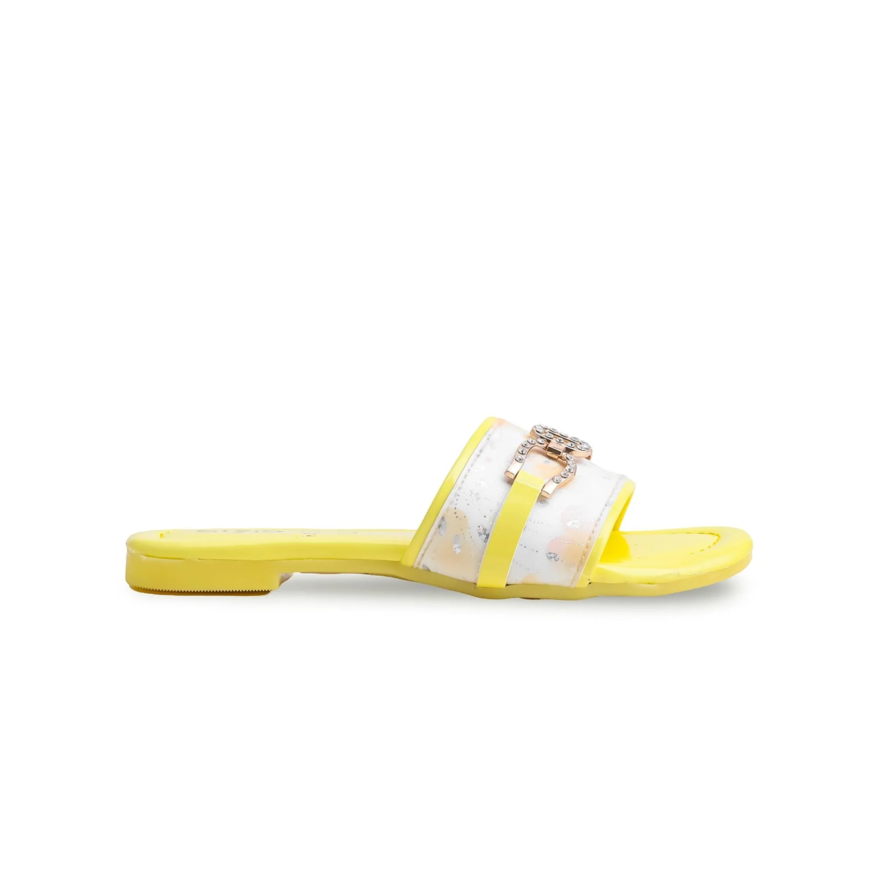 Girls Yellow Casual Slipper KD5558 - Image 2