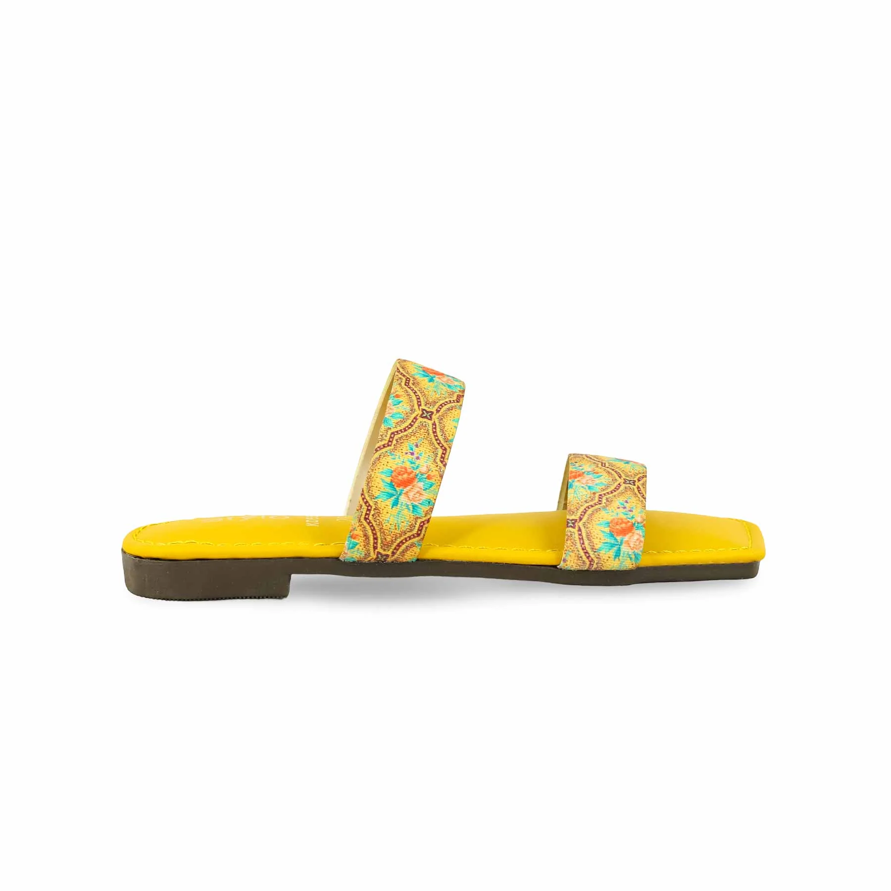 Girls Yellow Casual Slipper KD5597 - Image 2