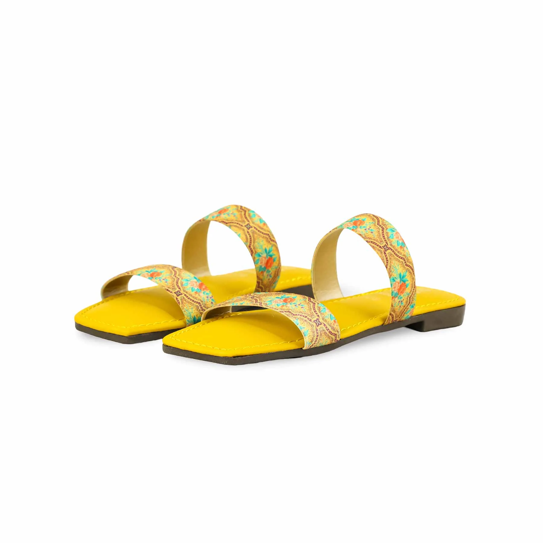 Girls Yellow Casual Slipper KD5597 - Image 3
