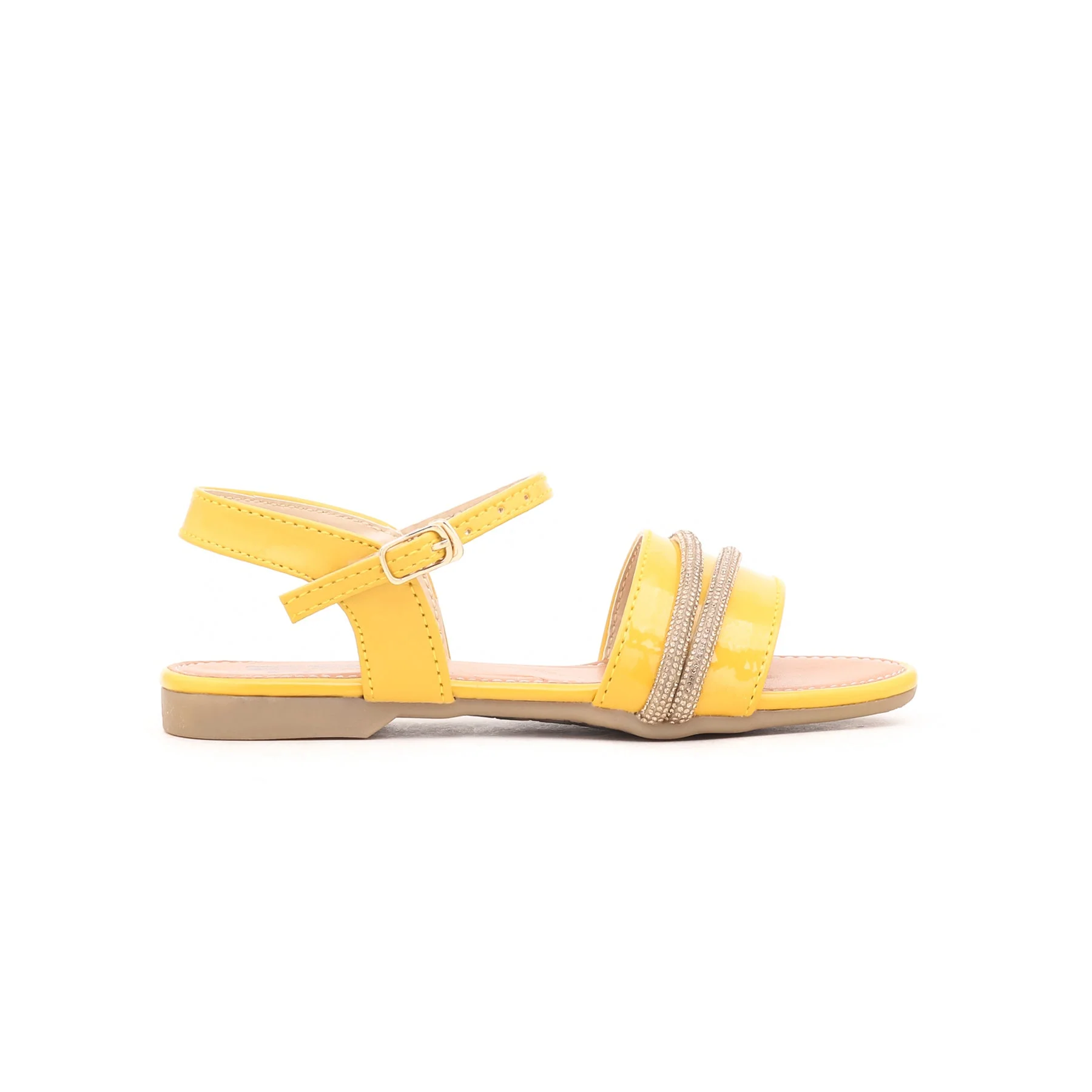 Girls Yellow Formal Sandal KD7447 - Image 2