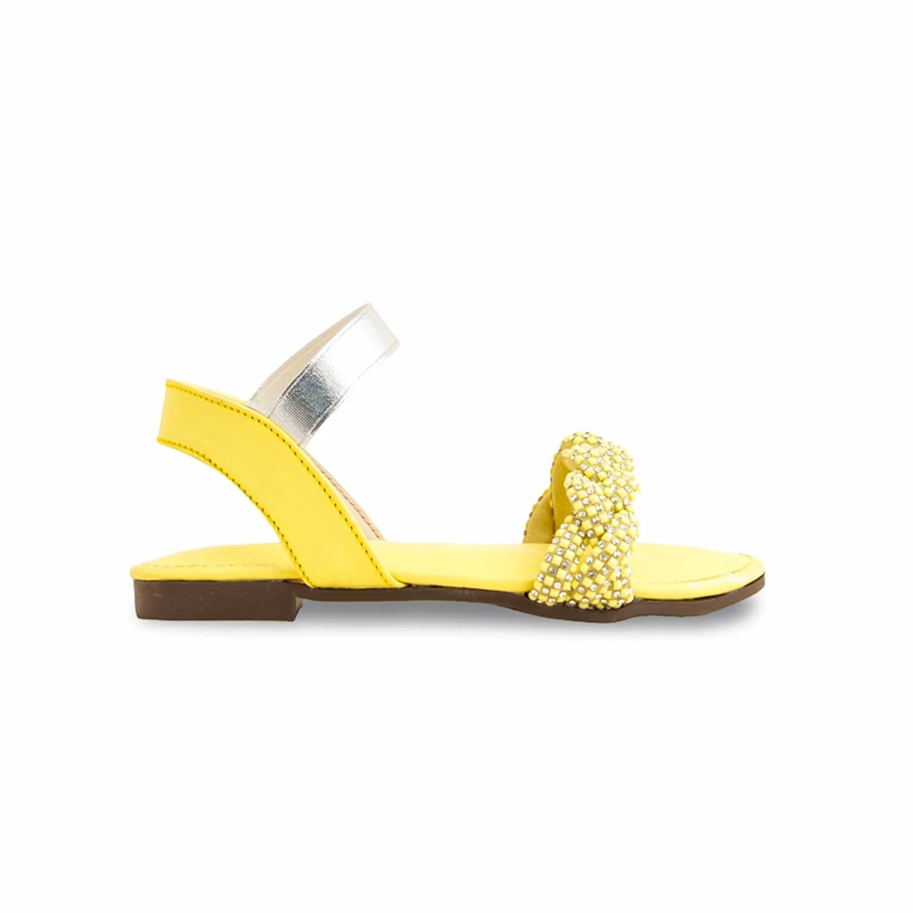 Girls Yellow Formal Sandal KD9855 - Image 2