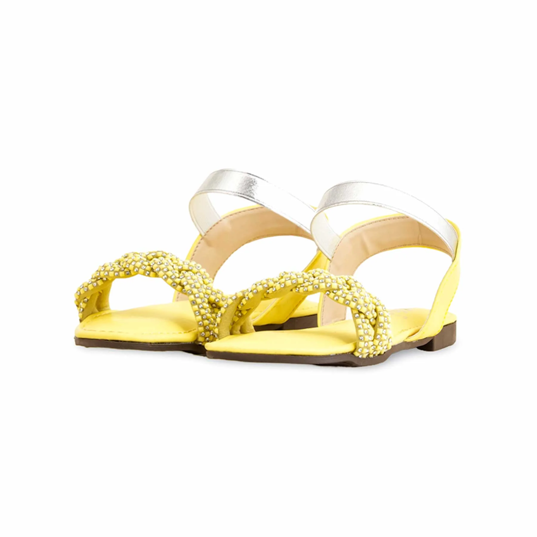 Girls Yellow Formal Sandal KD9855 - Image 3