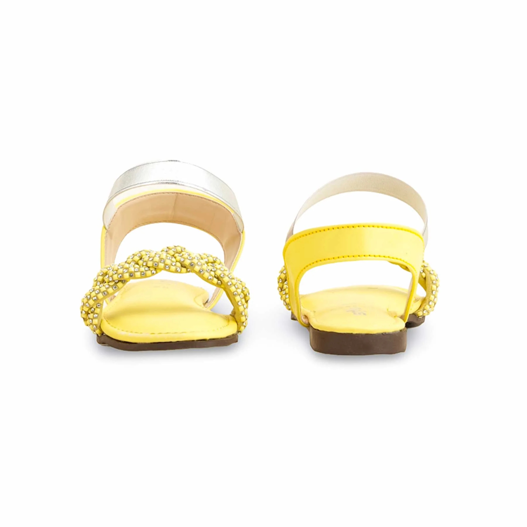 Girls Yellow Formal Sandal KD9855 - Image 4