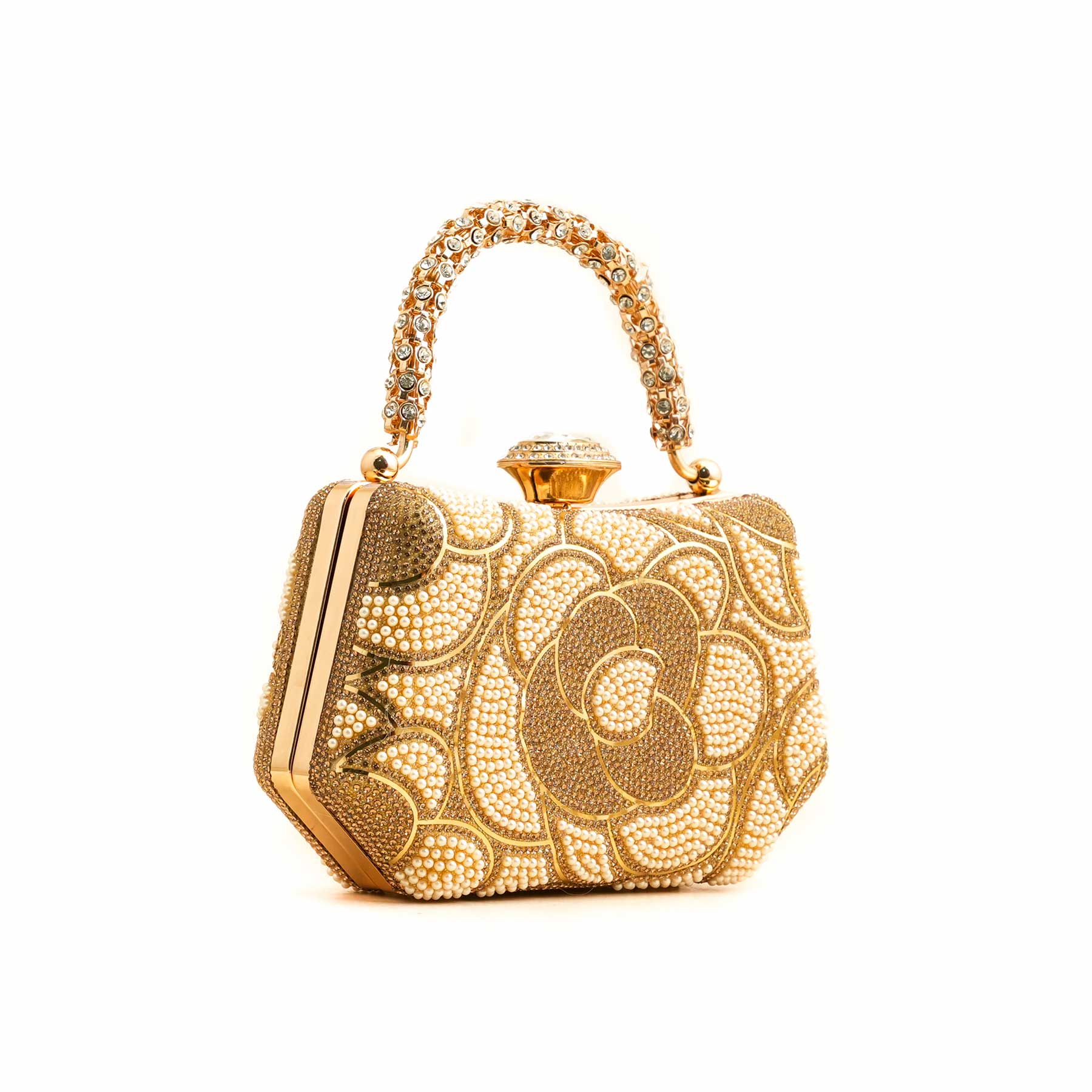 Golden Bridal Clutch P24250 - Image 2
