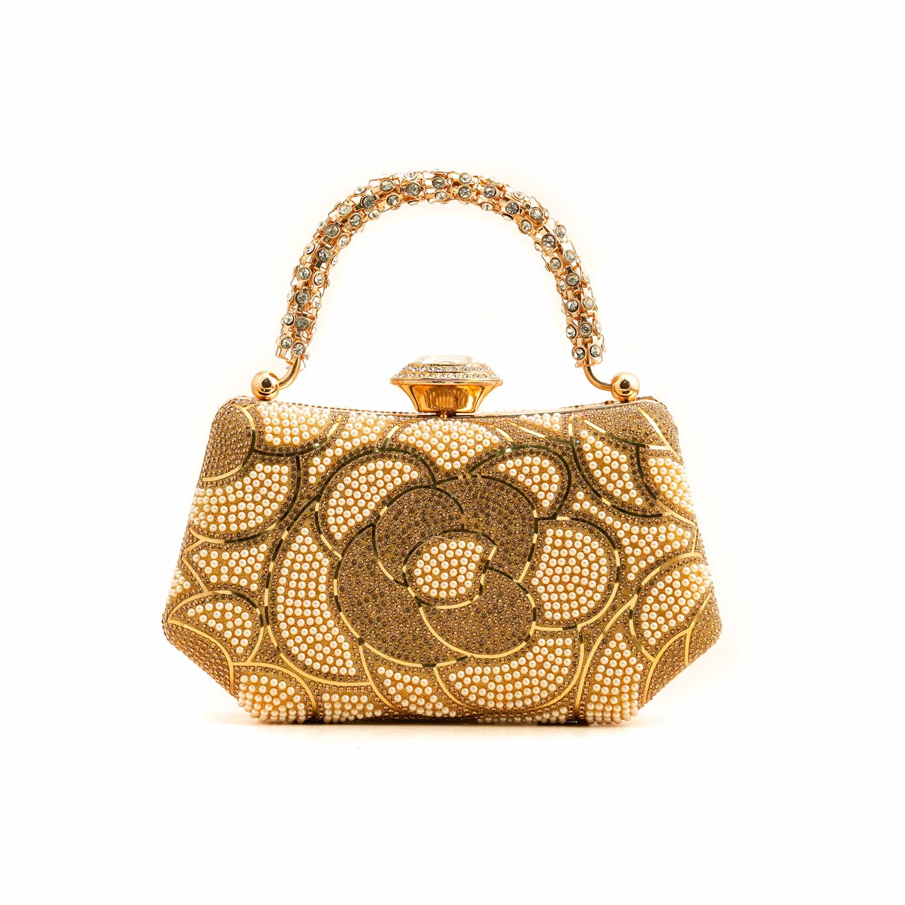 Golden Bridal Clutch P24250 - Image 3