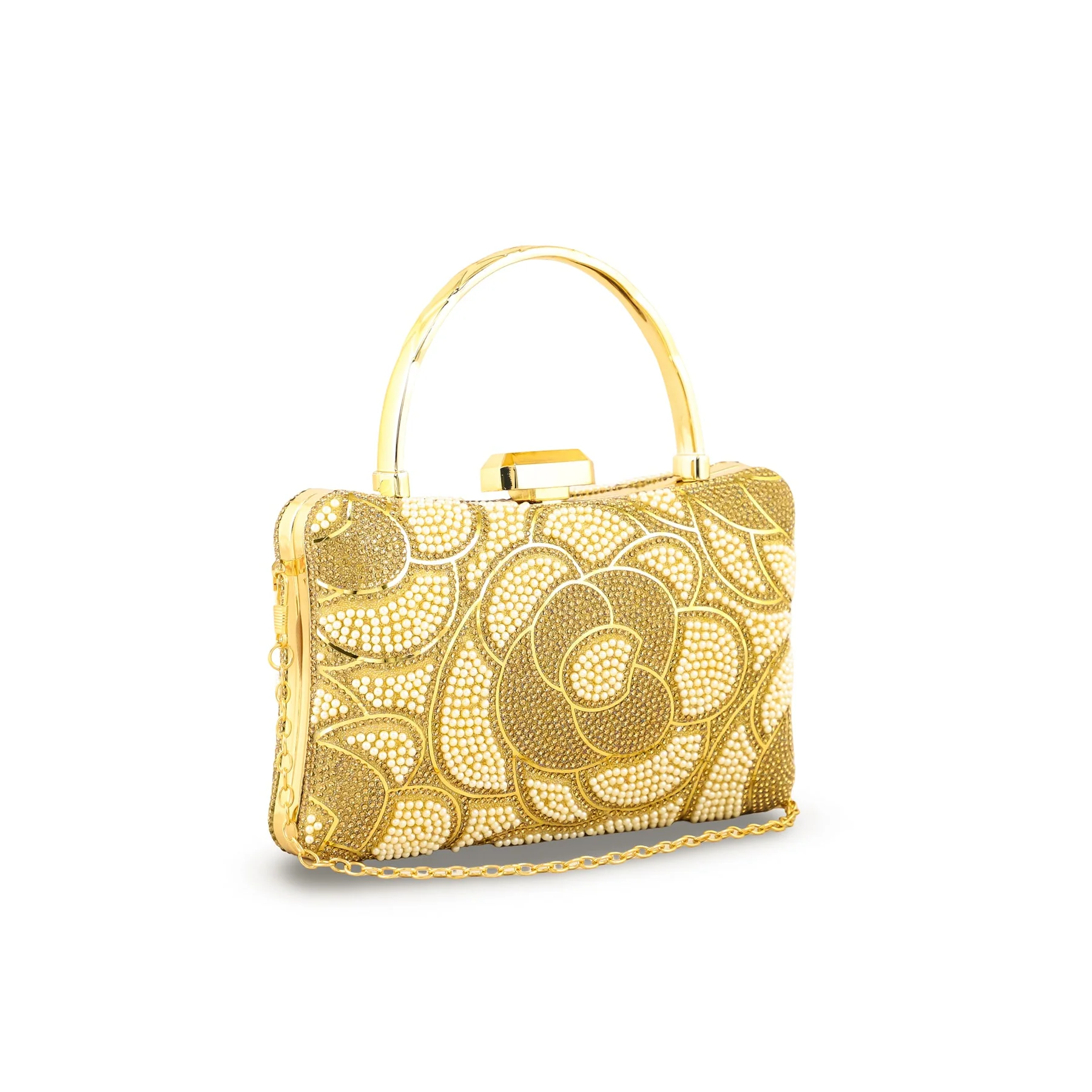 Golden Bridal Clutch p24254 - Image 3