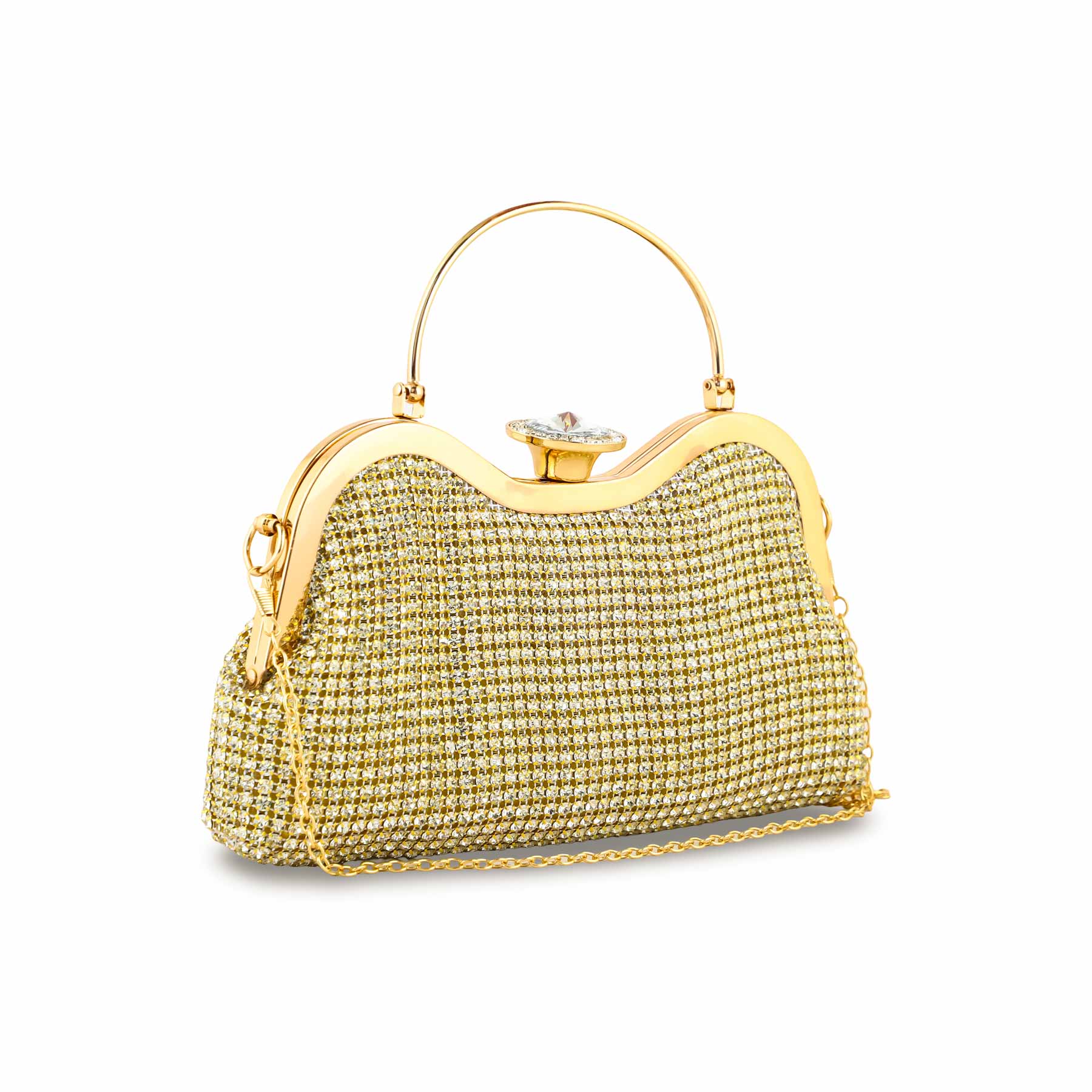 Golden Bridal Clutch P24297 - Image 3