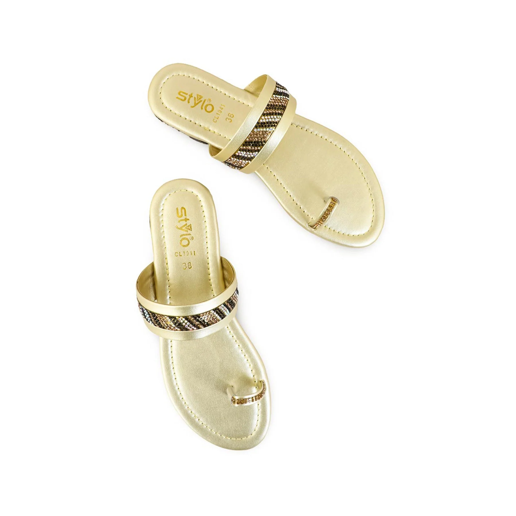 Golden Casual Chappal CL1941 - Image 4