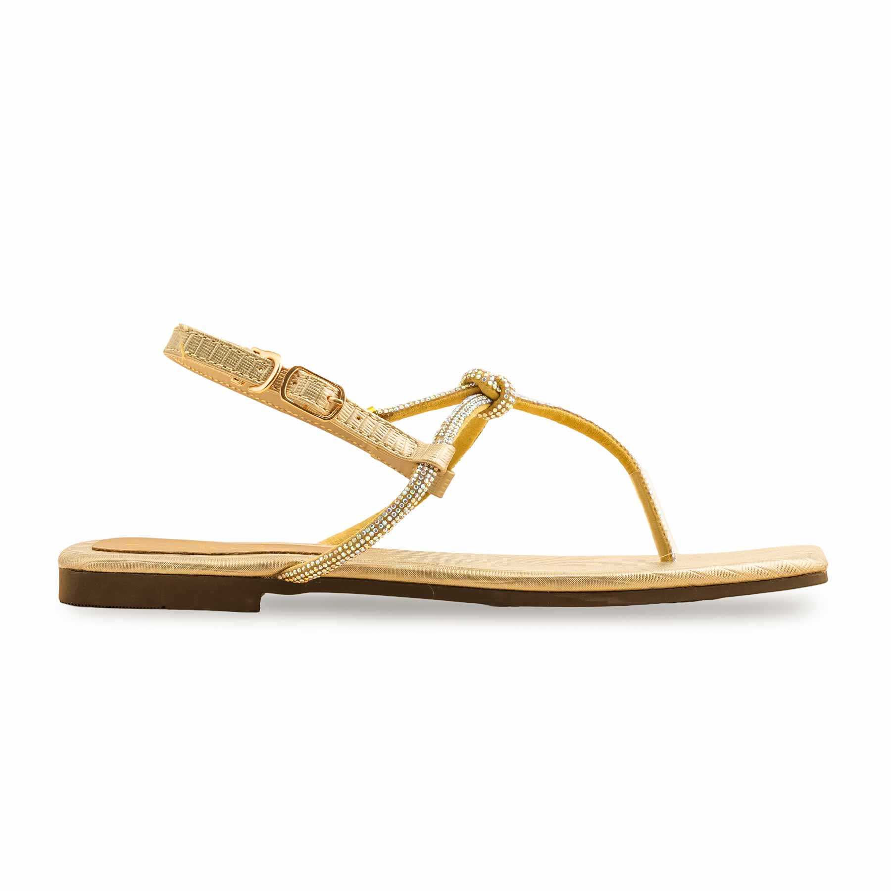 Golden Casual Chappal For Ladies CL2084 - Image 3