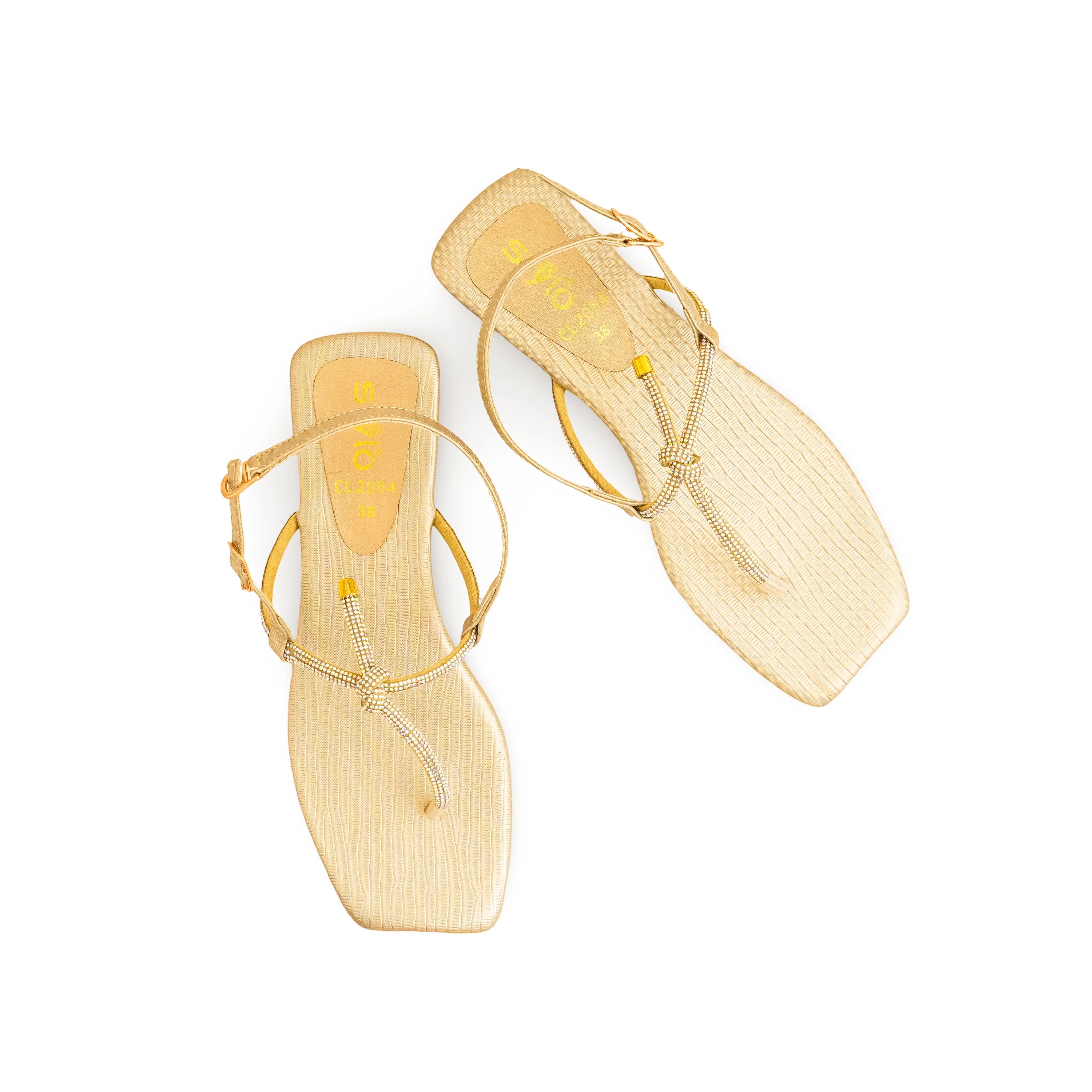Golden Casual Chappal For Ladies CL2084 - Image 6
