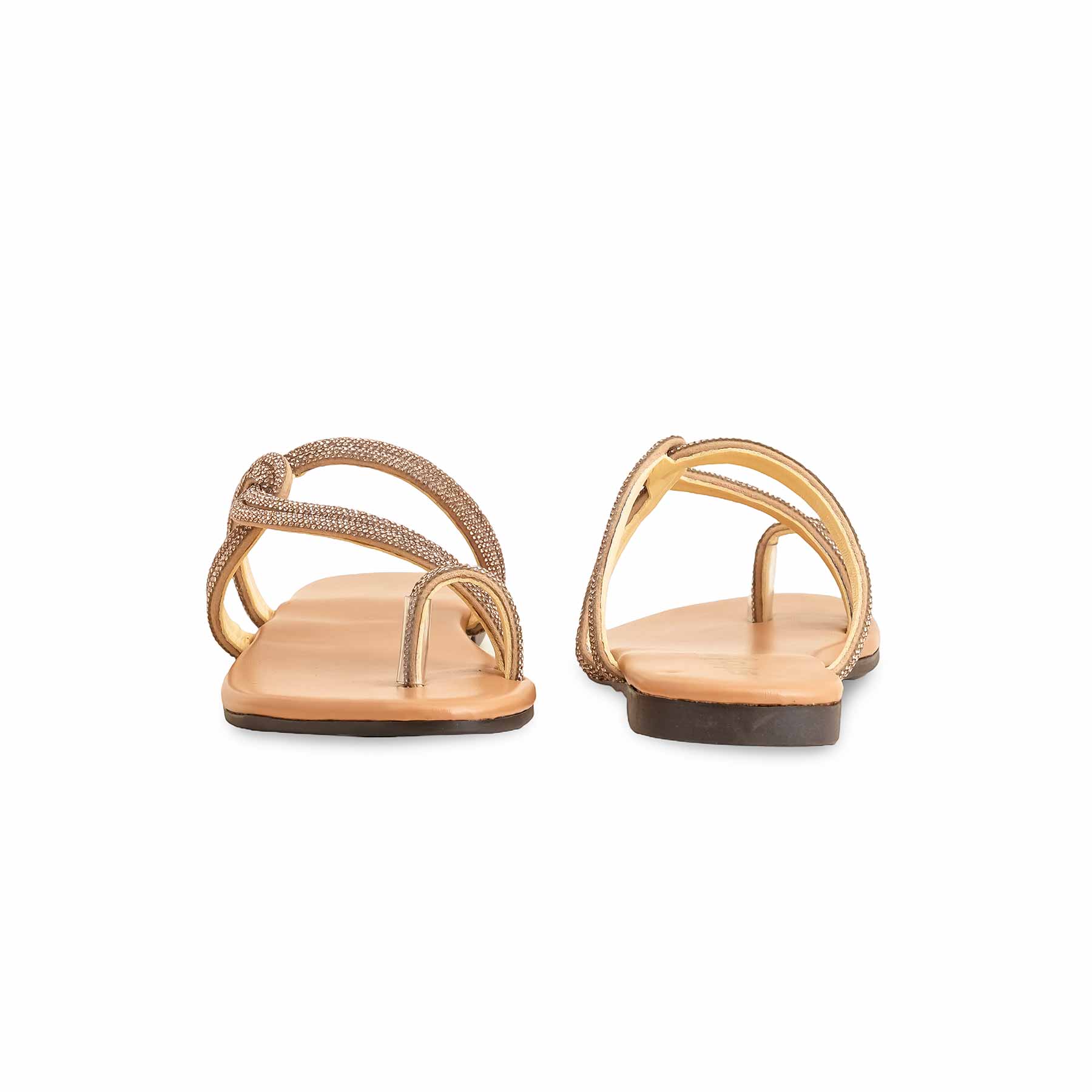 Golden Casual Chappal For Women CL1966 - Image 4