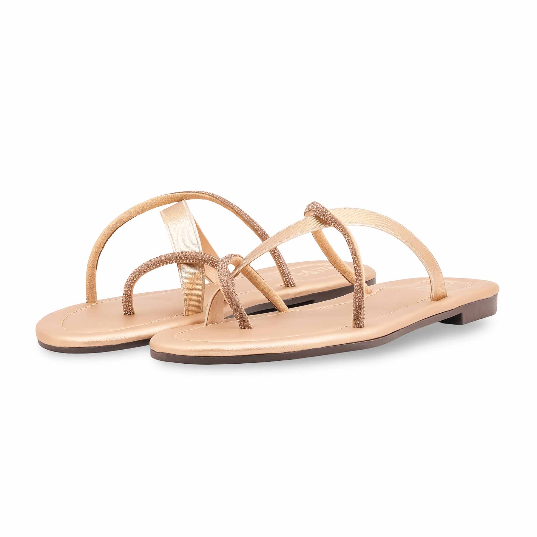 Golden Casual Chappal For Women CL2209 - Image 3