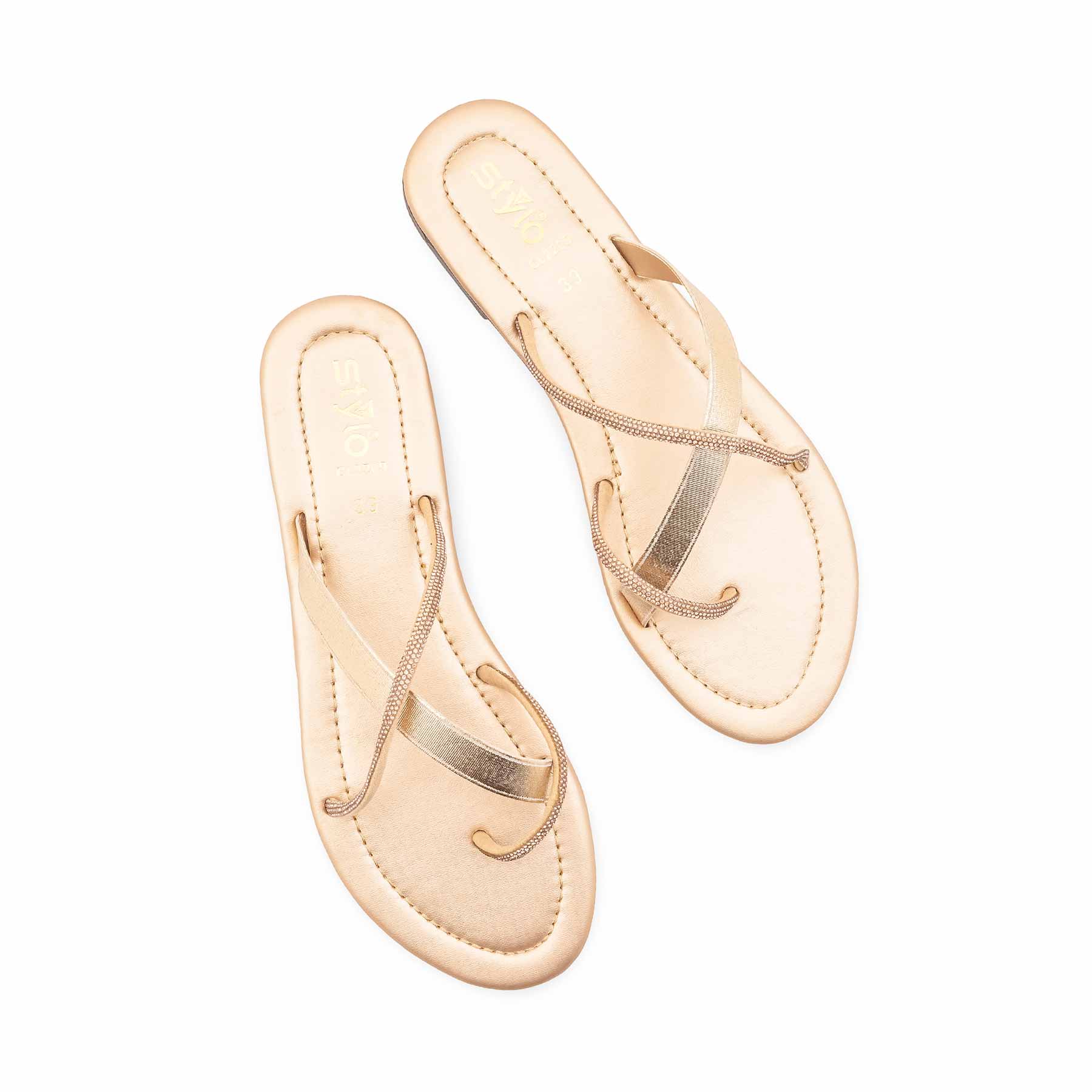 Golden Casual Chappal For Women CL2209 - Image 5