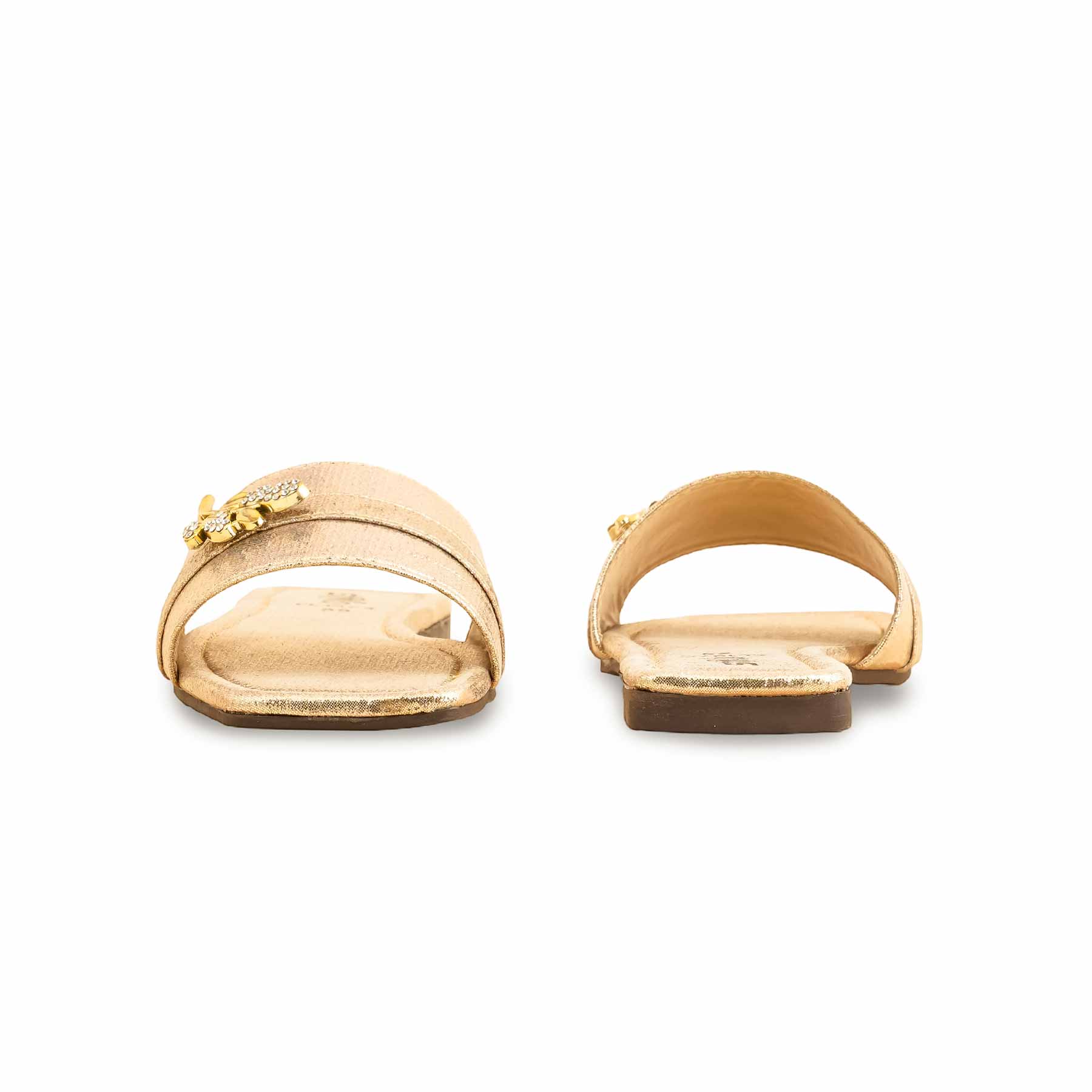 Golden Casual Slipper For Ladies CL1874 - Image 4
