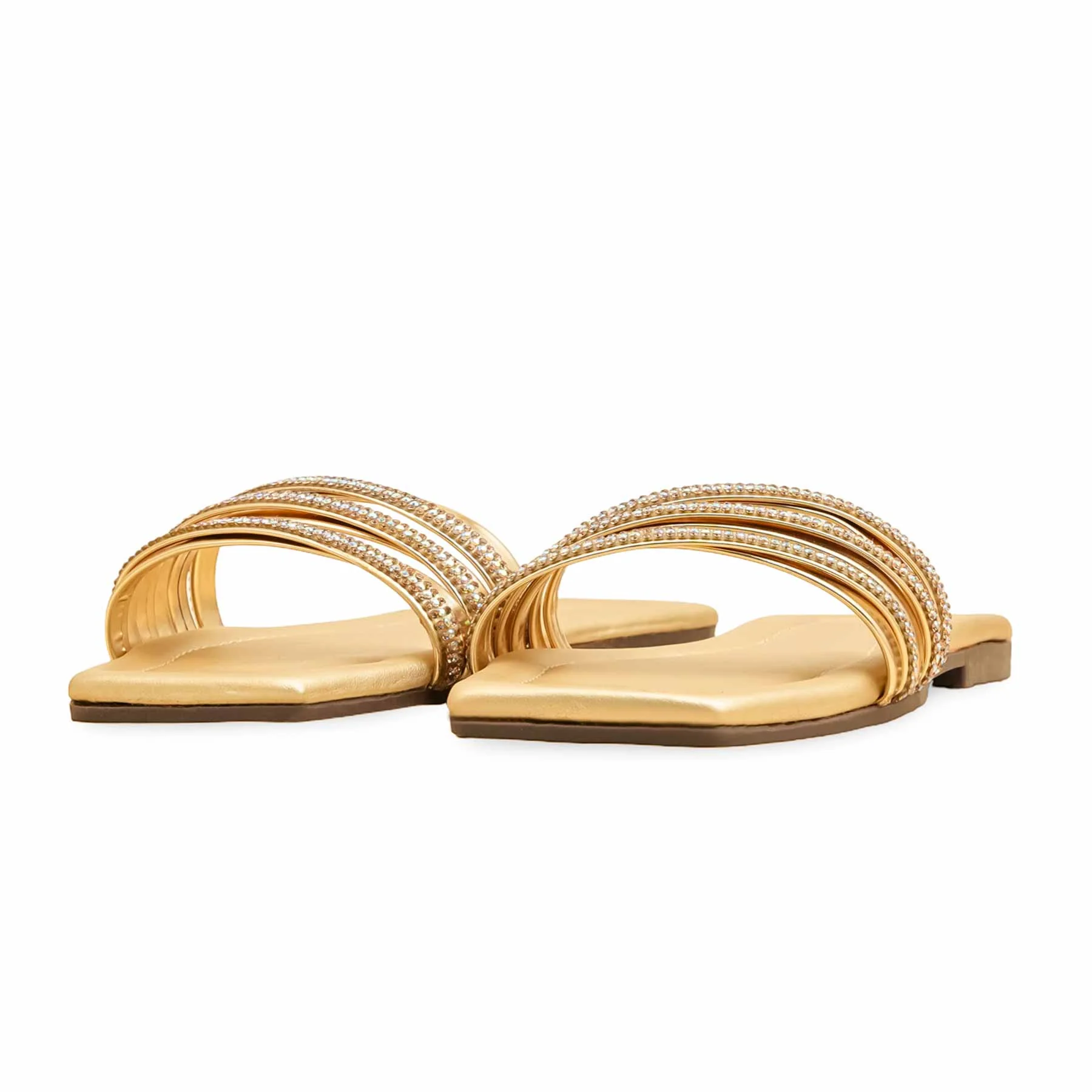 Golden Casual Slipper For Women CL2109 - Image 3